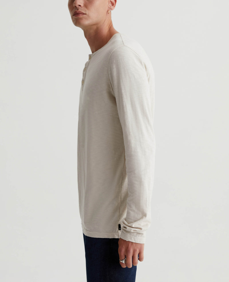 Levi's Heren 300ls Long Sleeve 1p Henley Shirt, wit, M Levi's Heren 300ls Long Sleeve 1p Henley Shirt, wit, M