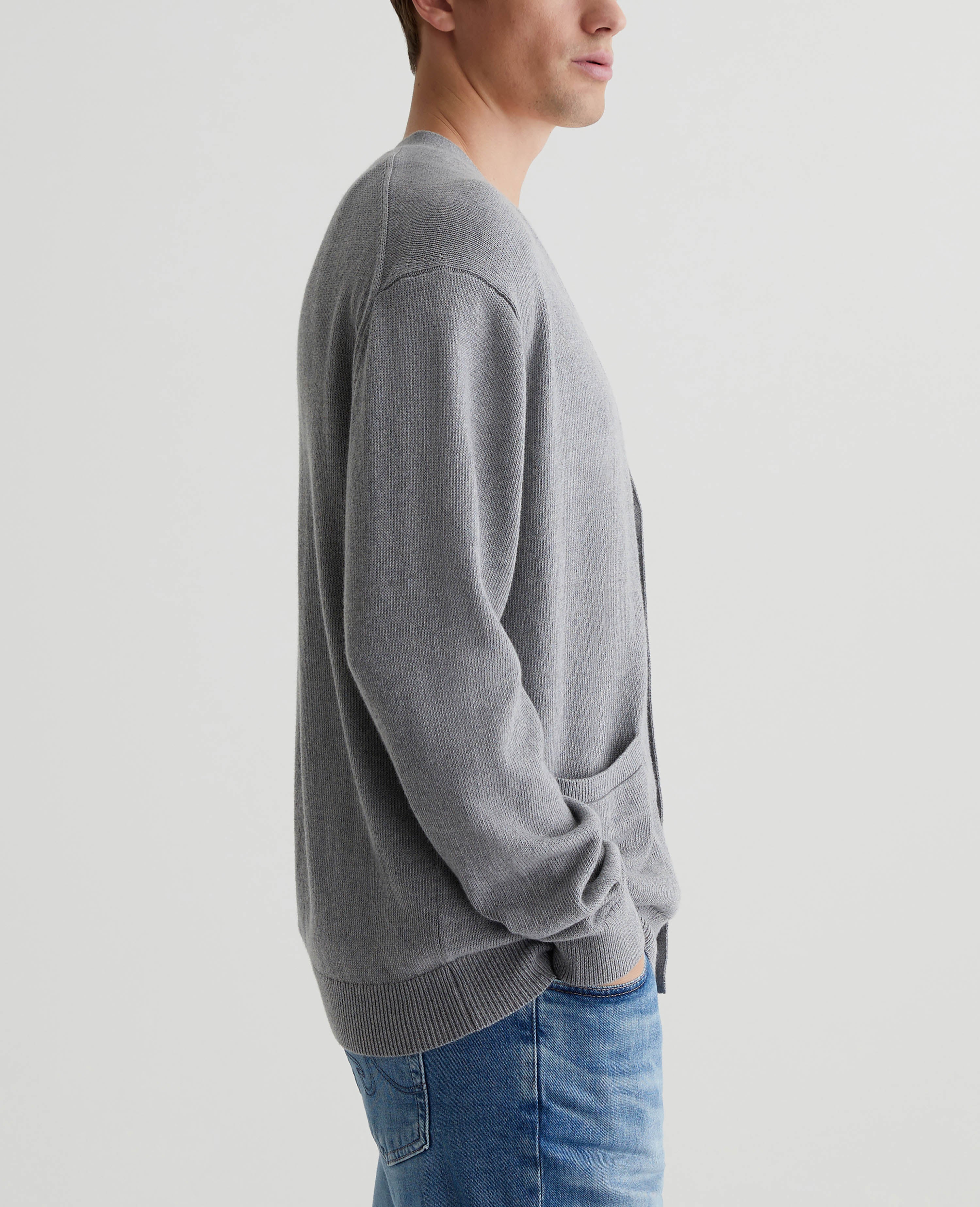 Men Josiah Cardigan Heather Grey