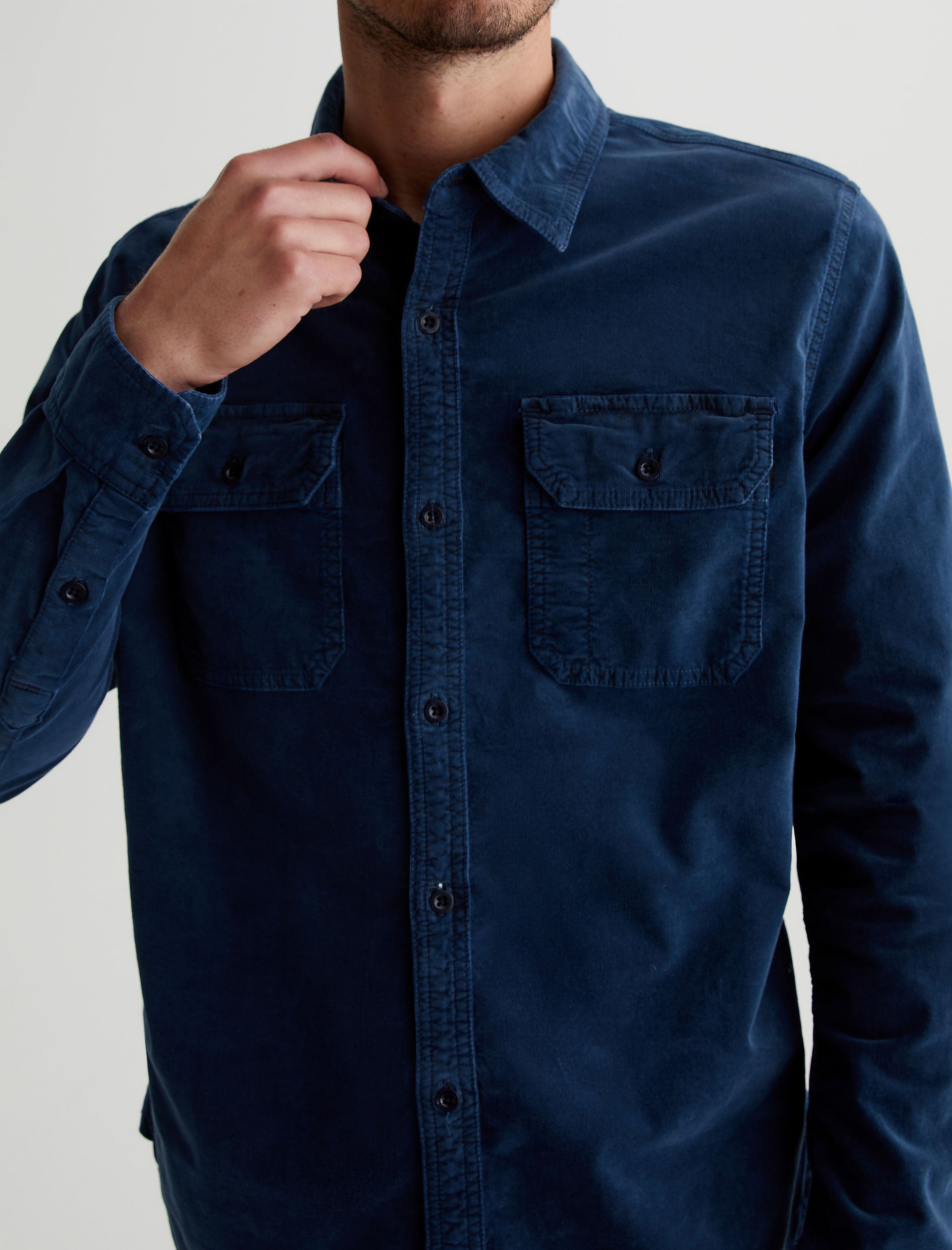 Men Aiden Utility Shirt Sulfur Marine Haze