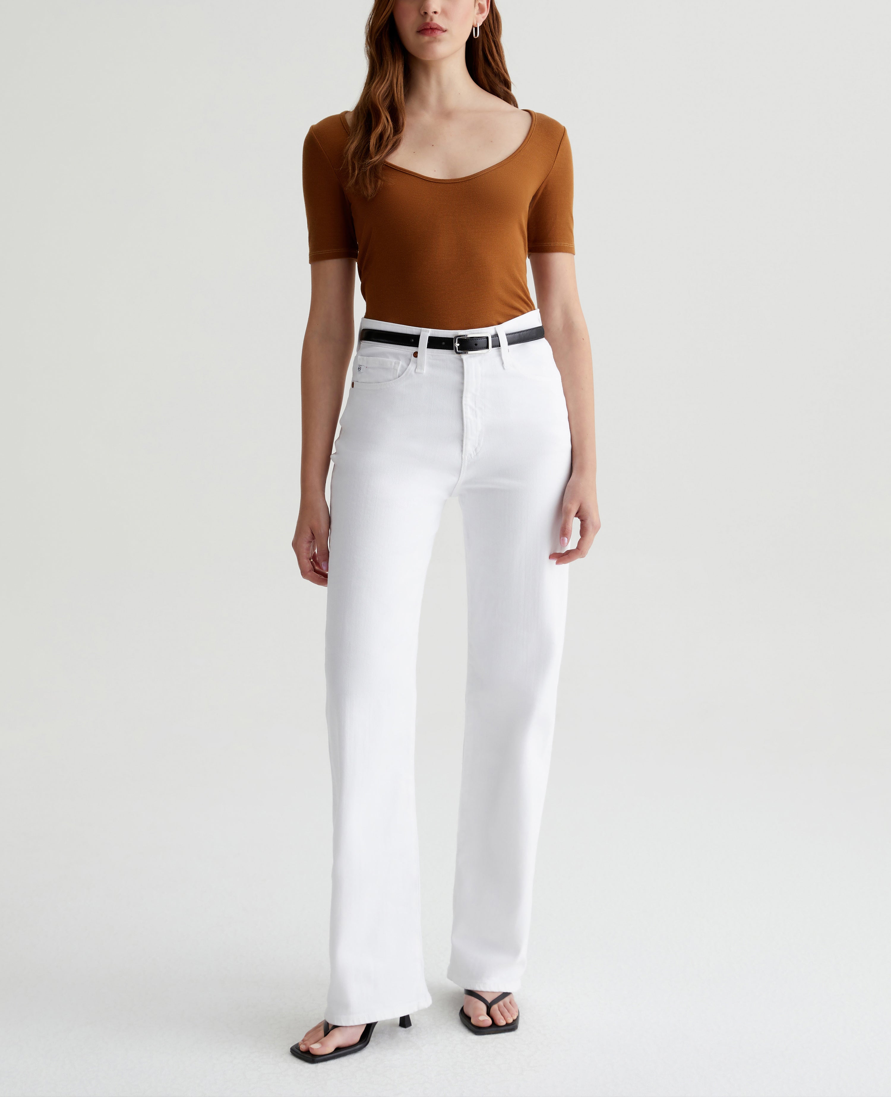 TOO organic cotton white denim pants 白 Lemony Pants Woman white | ISABEL MARANT Official online store