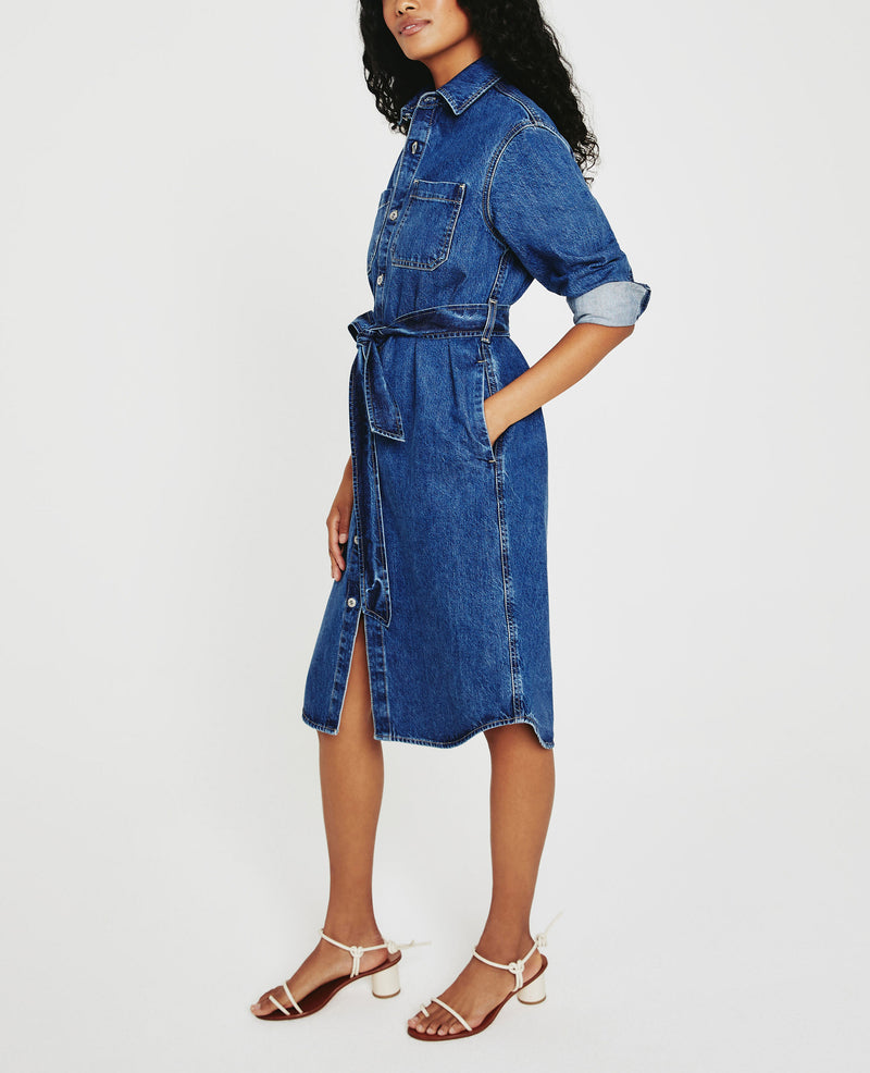 Ag Jeans Millie Shirt Dress, Women's, Blue