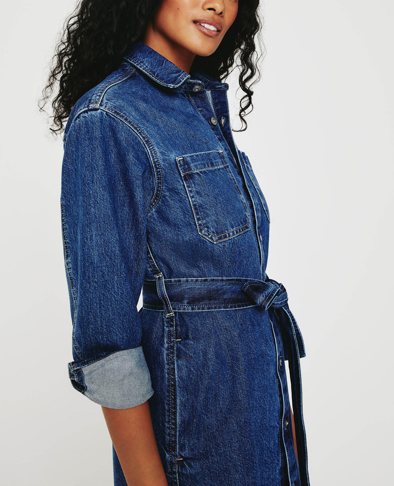 Ag Jeans Millie Shirt Dress, Women's, Blue