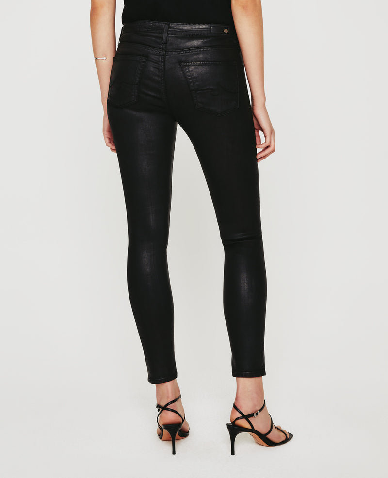 Womens Legging Ankle Leatherette Super Black at AG Jeans Outlet