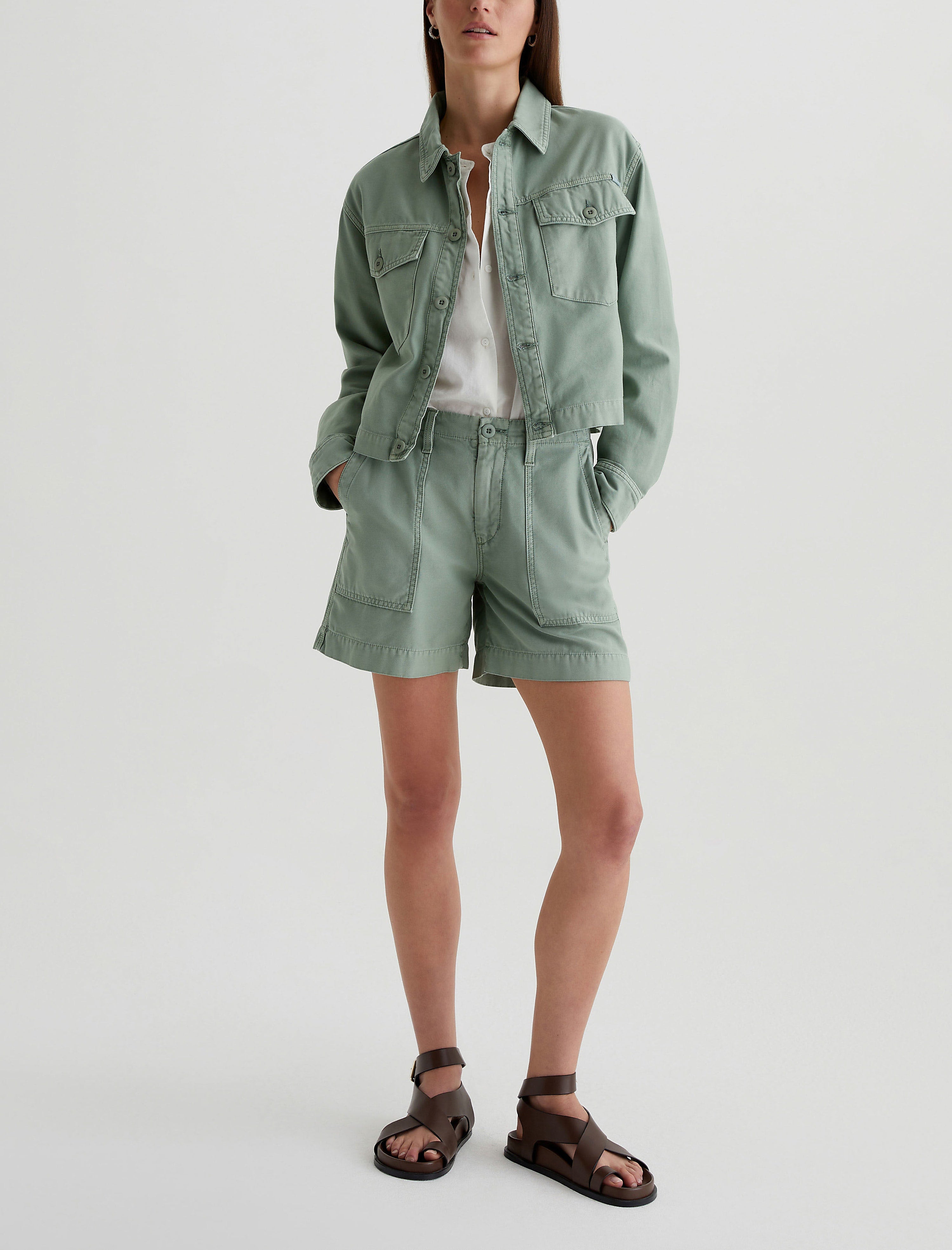 Women Rosa Short Sulfur Matcha Latte