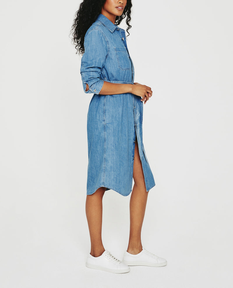 AG Jeans Millie Shirt Dress, Women's, Blue AG Jeans Millie Shirt Dress, Women's, Blue