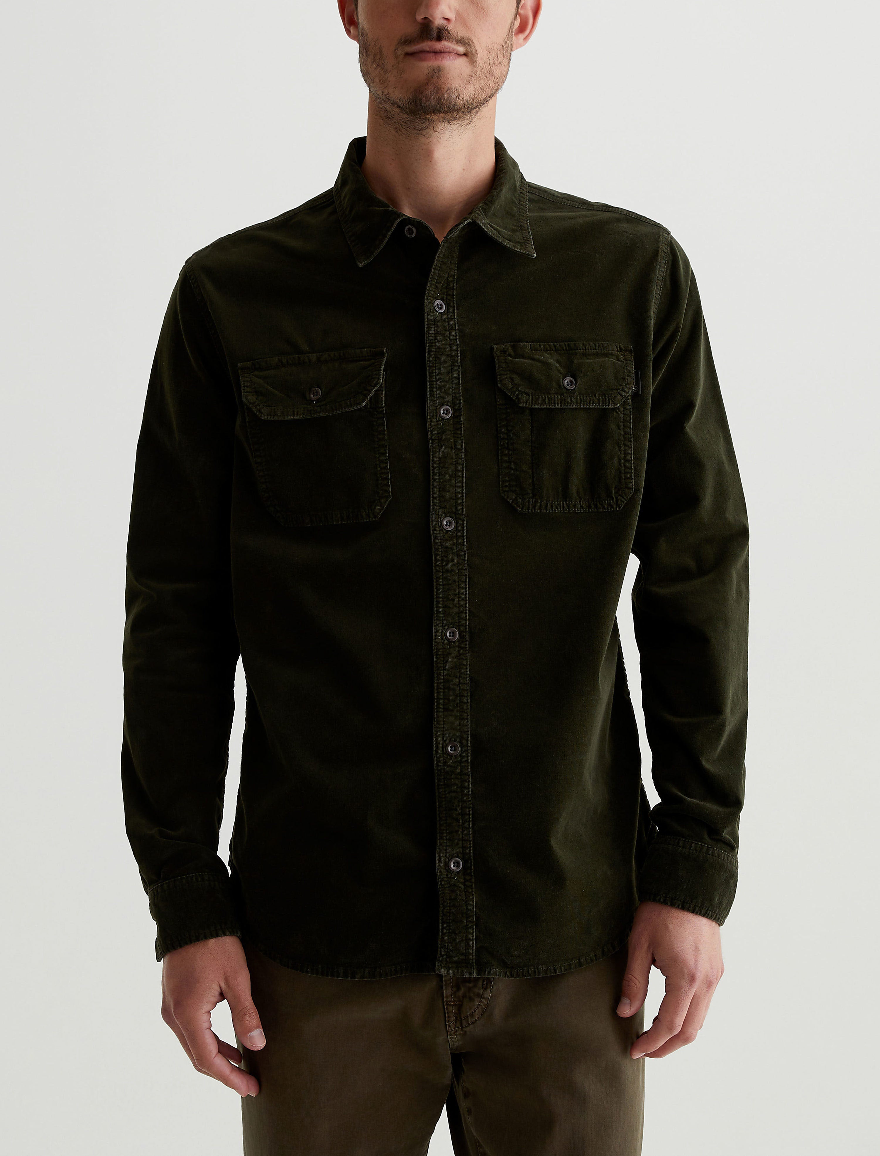 Men Aiden Utility Shirt Sulfur Dried Cedar