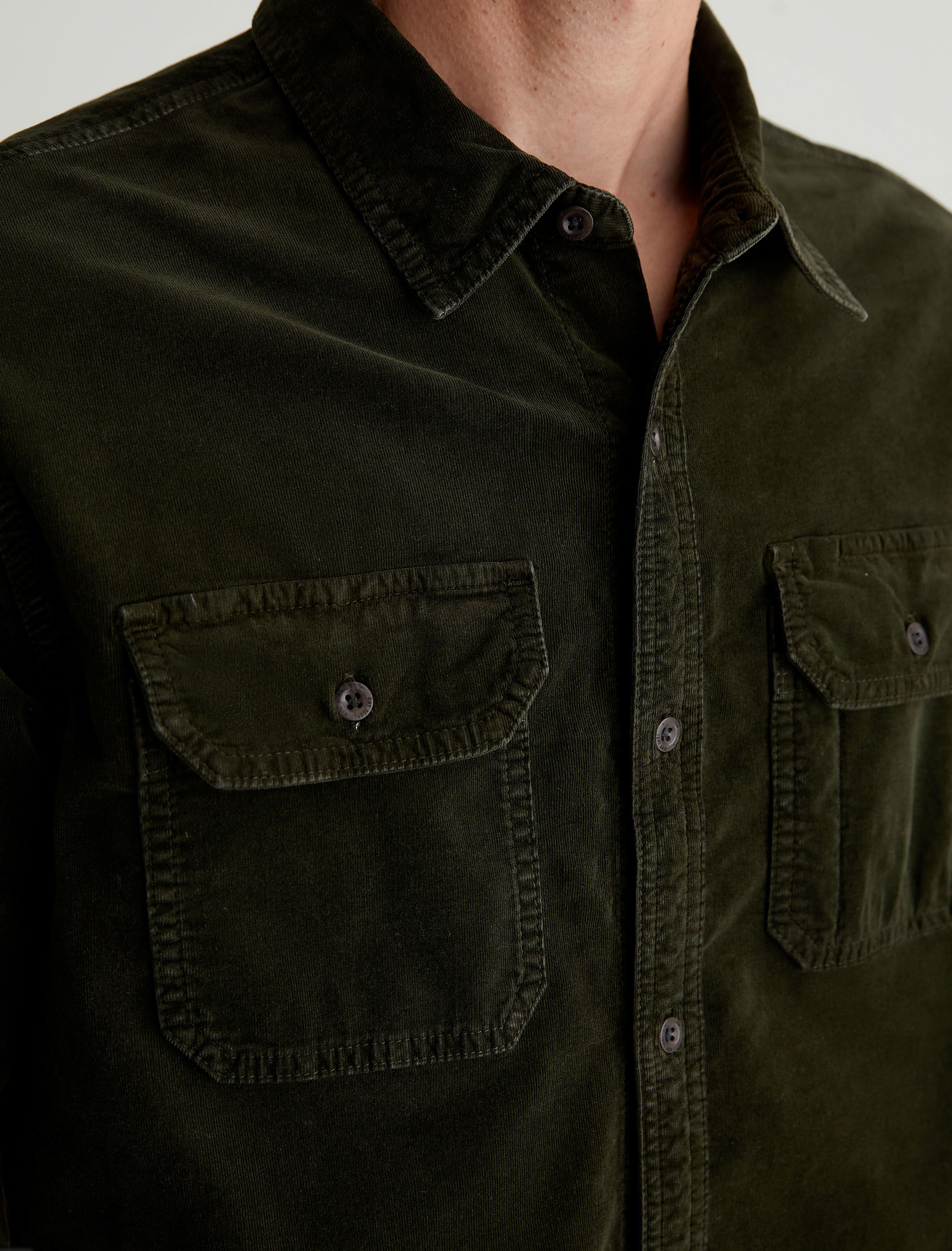 Men Aiden Utility Shirt Sulfur Dried Cedar