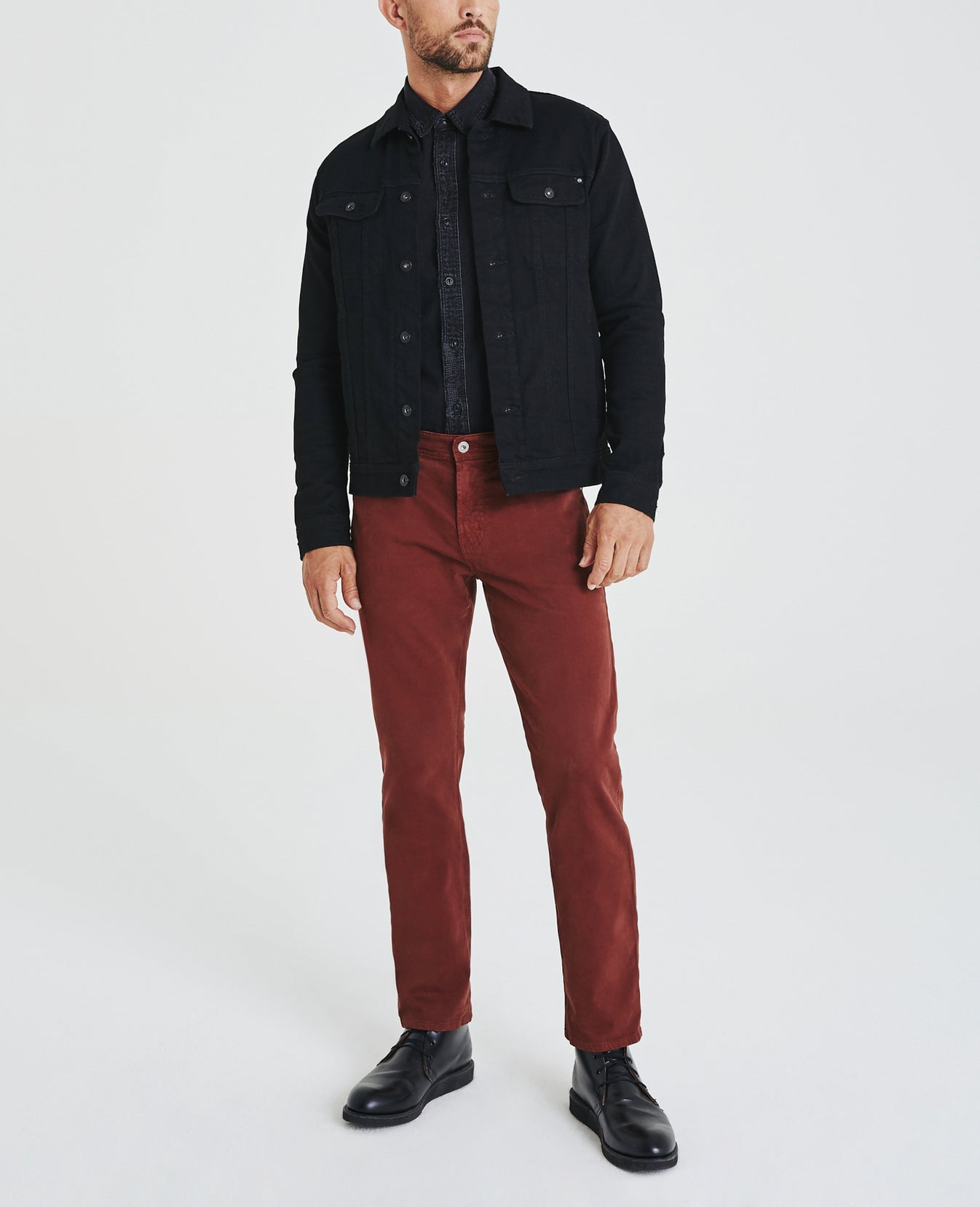 Graduate Rich Crimson Tailored Leg Men Bottoms Photo 1