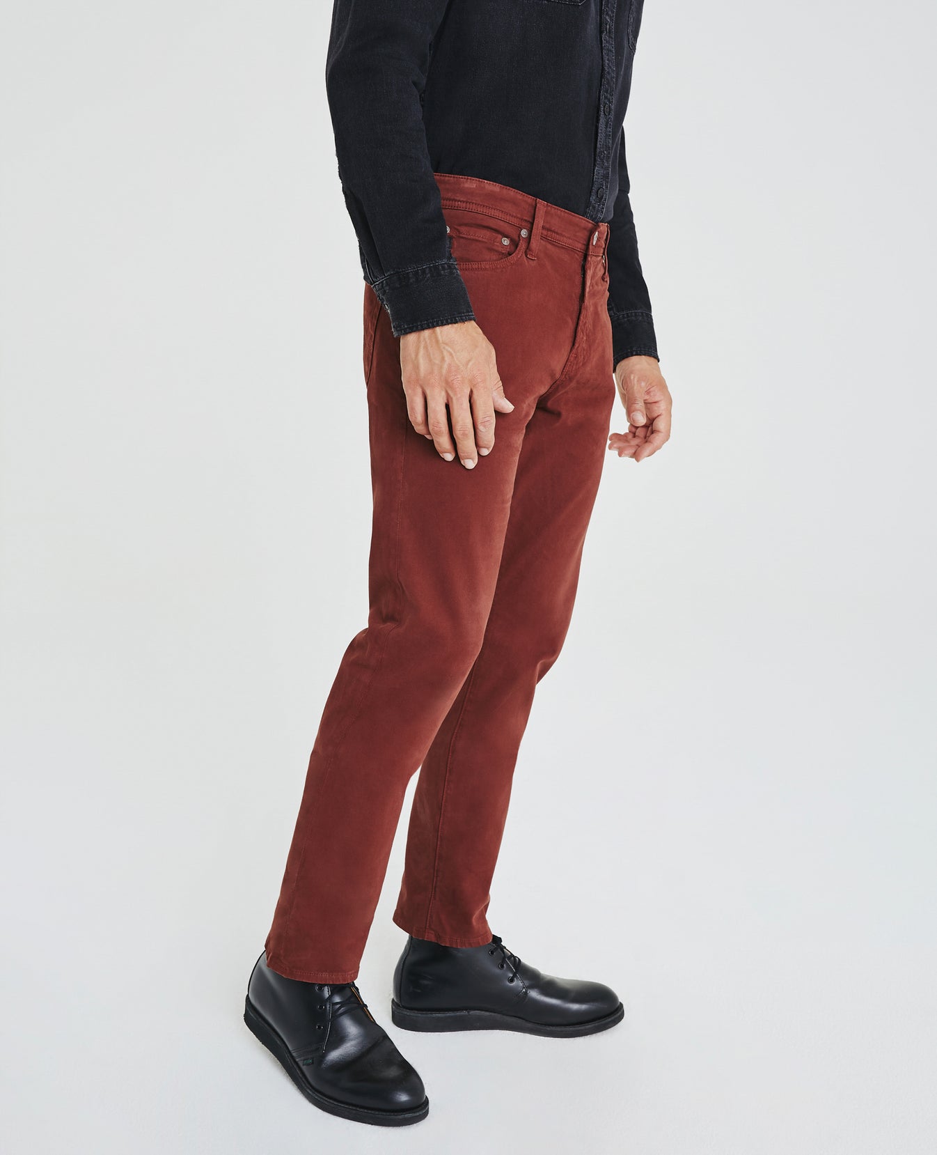 Graduate Rich Crimson Tailored Leg Men Bottoms Photo 3