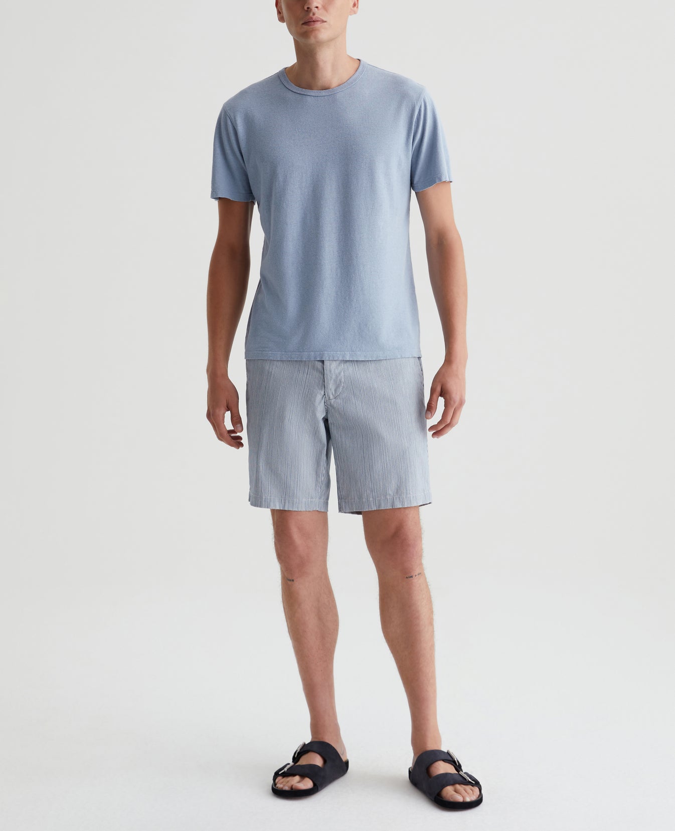 Wanderer Short Boulevard Stripe Grey Multi Mens Bottom Photo 1
