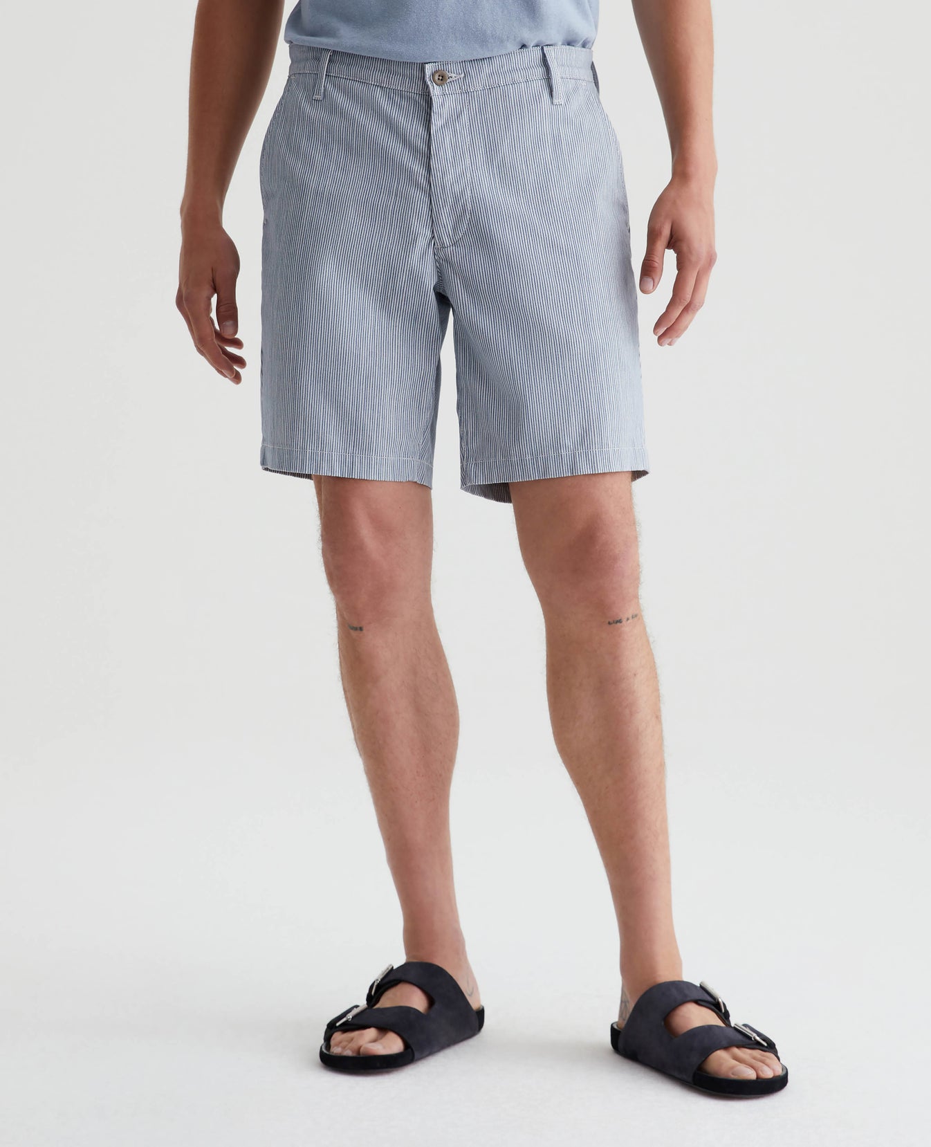 Wanderer Short Boulevard Stripe Grey Multi Mens Bottom Photo 2