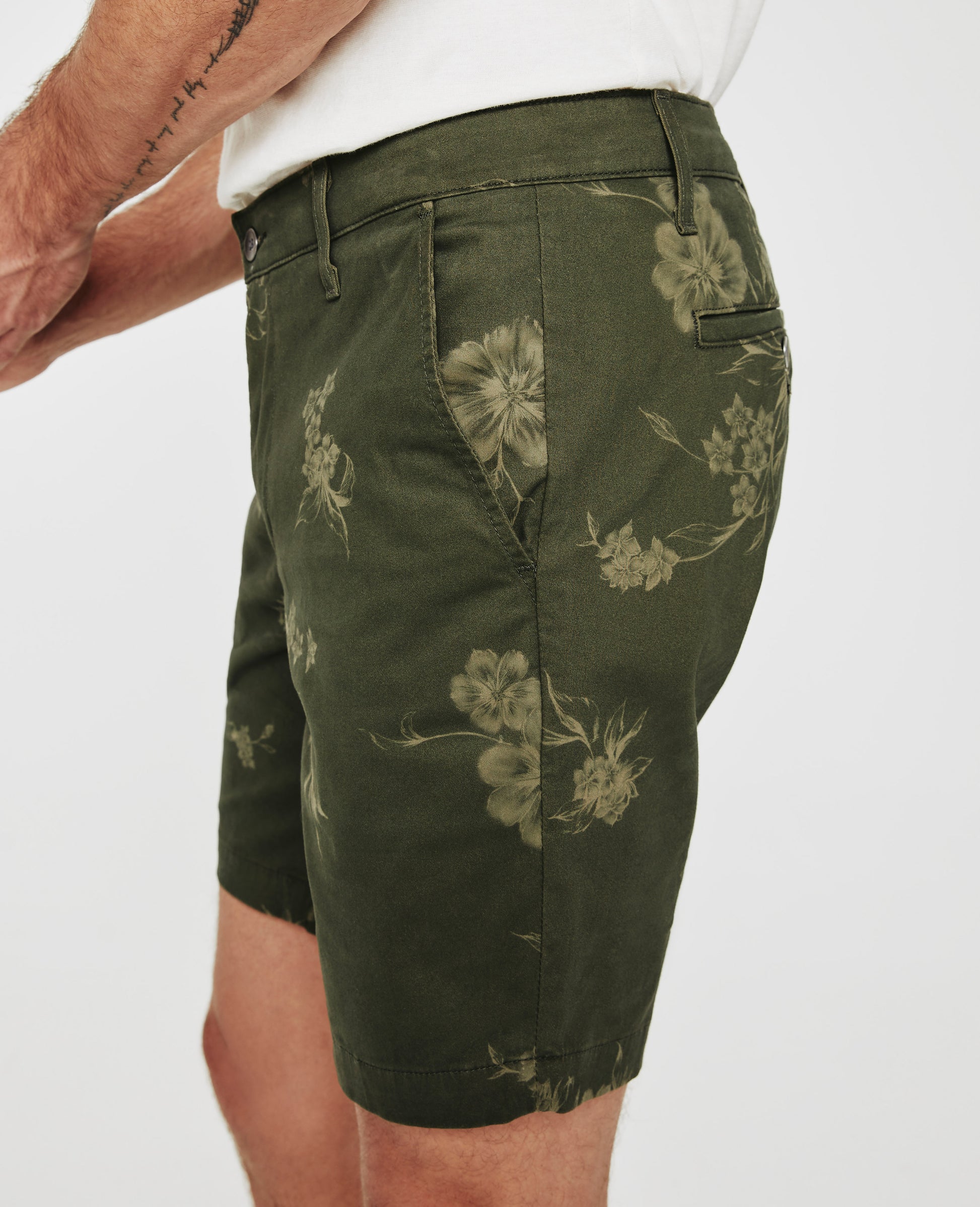 Wanderer Short Botanical Flower Fresh Jive Slim Trouser Short Men Bottoms Photo 4
