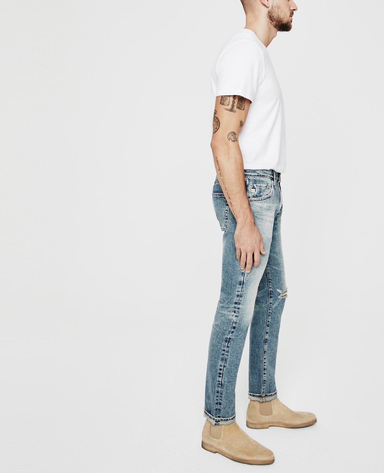 Tellis 14 Years Orrery Destructed Modern Slim Men Bottoms Photo 3