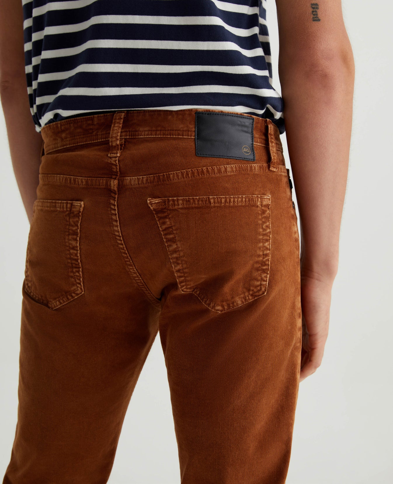 Tellis Cord Sulfur Caramel Mens Bottom Photo 5