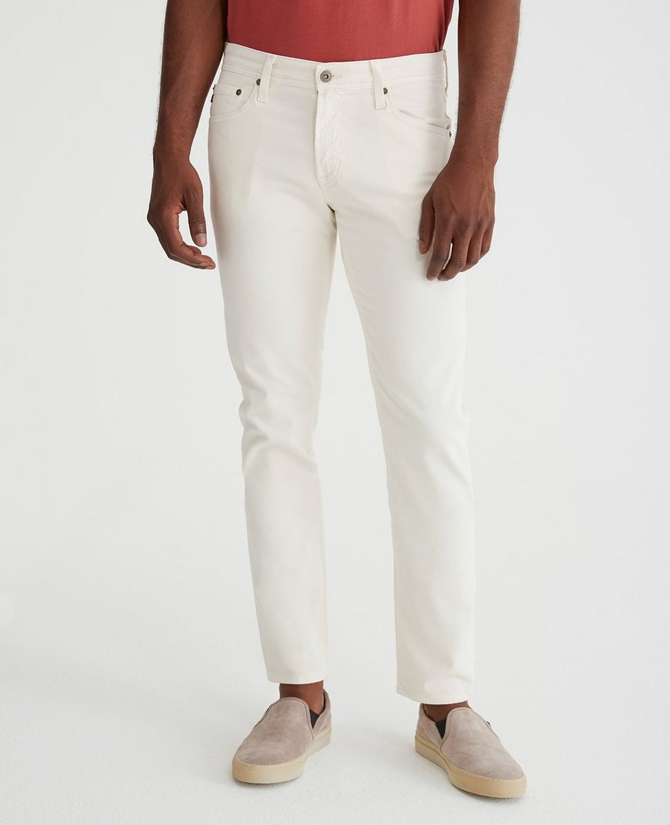 Tellis Ivory Dust Modern Slim Men Bottoms Photo 2