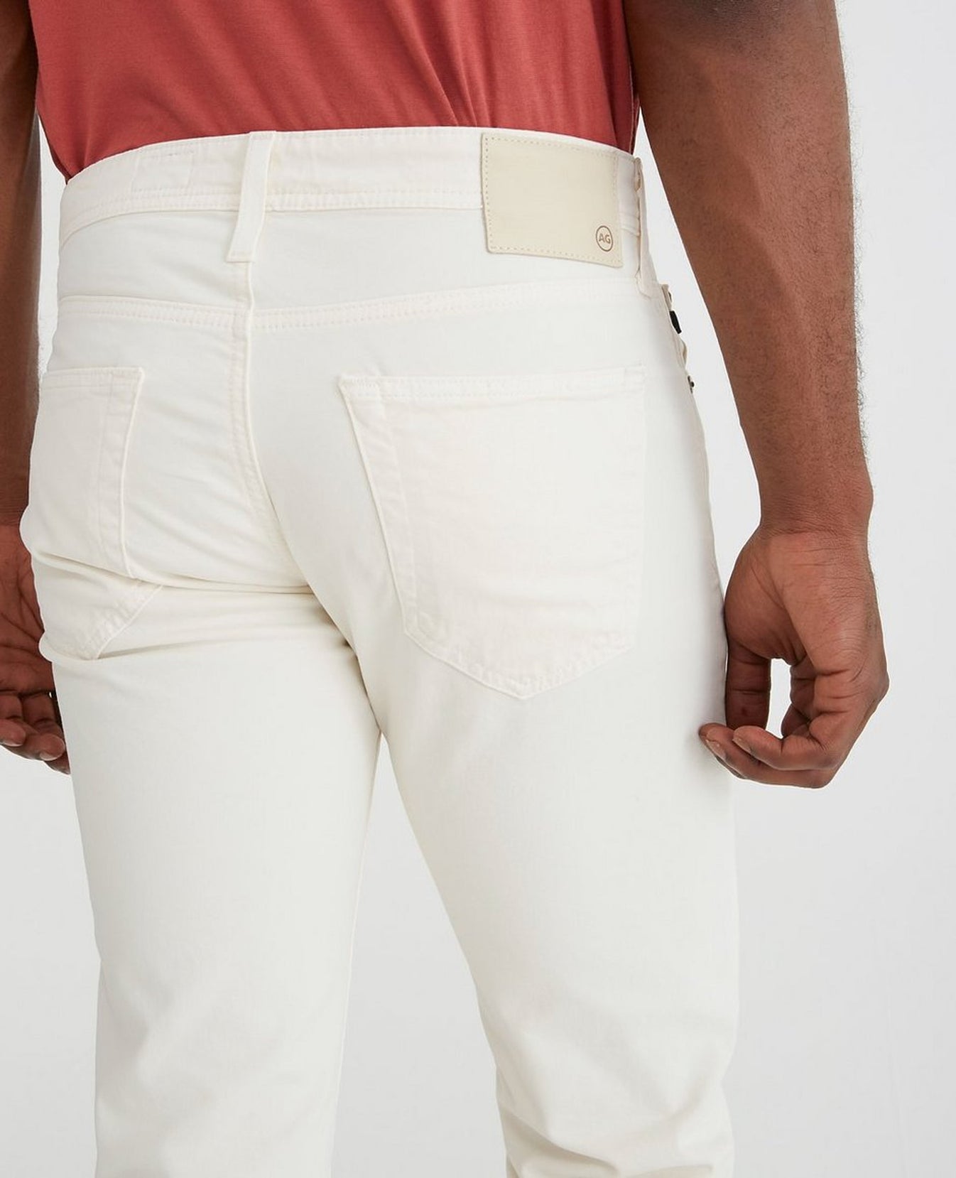 Tellis Ivory Dust Modern Slim Men Bottoms Photo 6