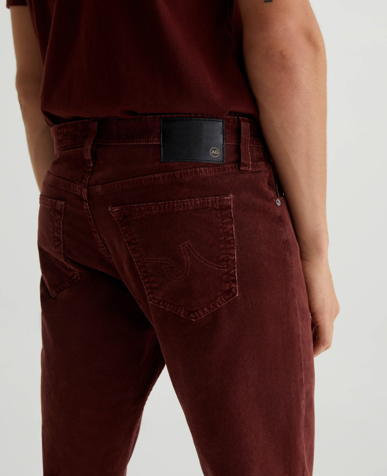 Everett Cord Sulfur Dark Plum Mens Bottom Photo 5