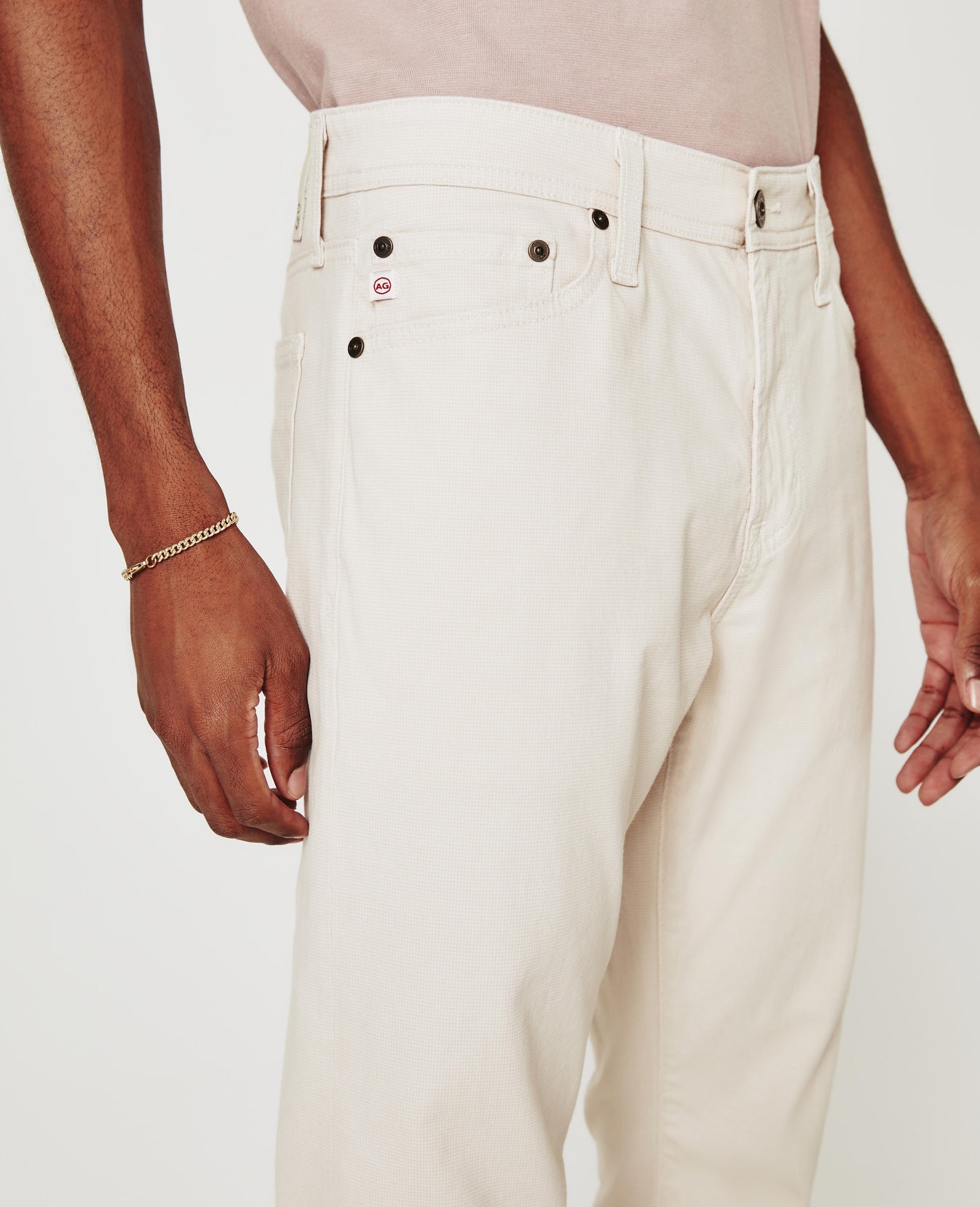 Everett Howe Ivory Dust Slim Straight Men Bottoms Photo 3