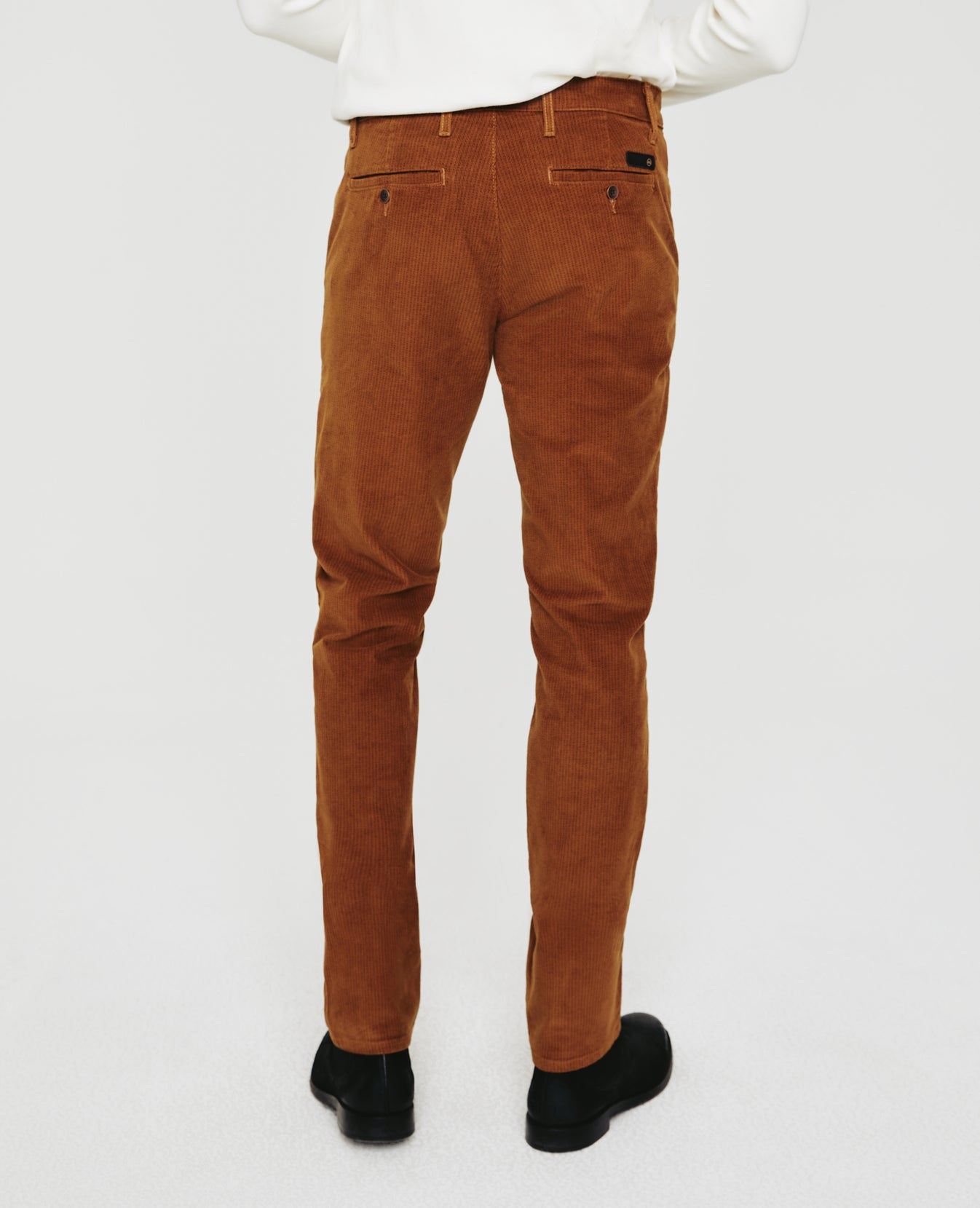 Marshall Sylvan Roasted Seed Corduroy Modern Slim Trouser Men Bottoms Photo 6