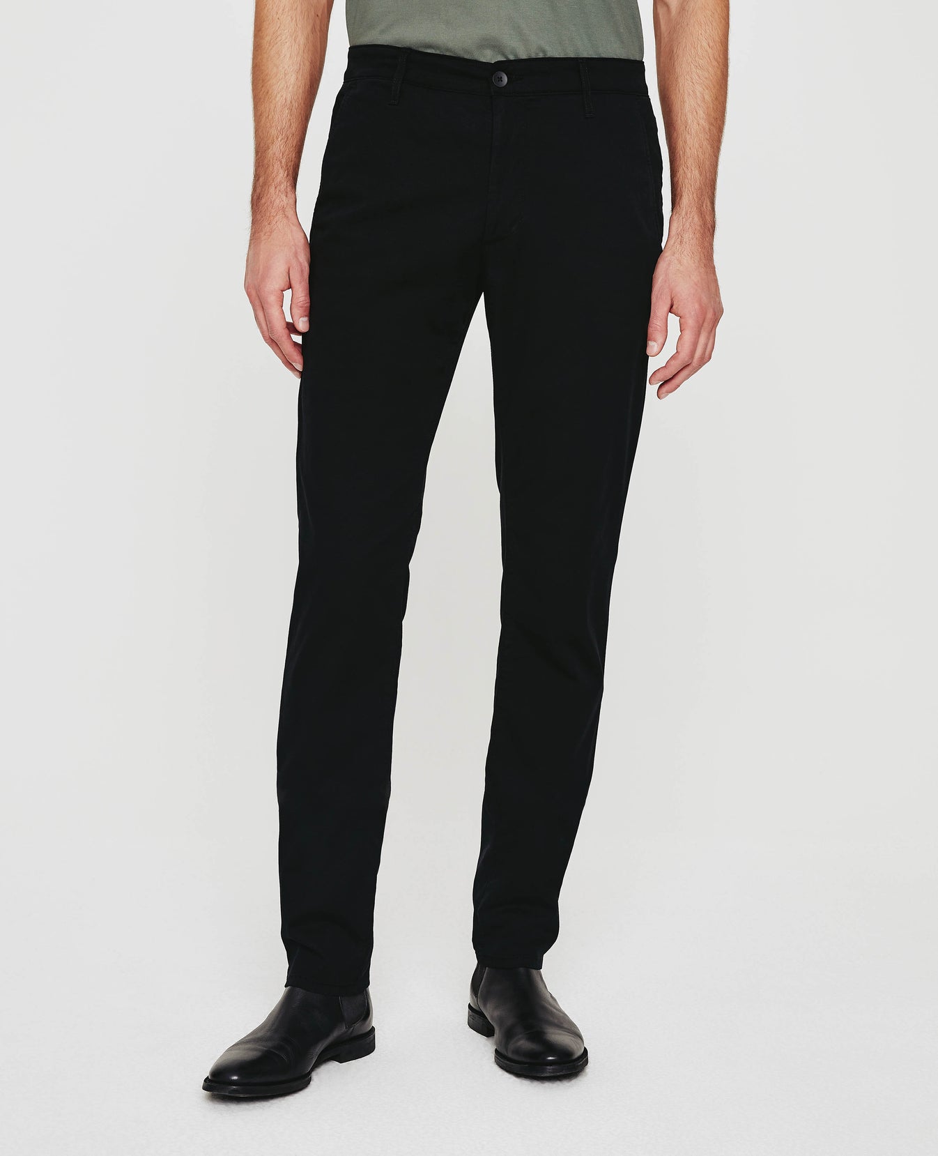 Marshall Pure Black Modern Slim Trouser Men Bottoms Photo 4