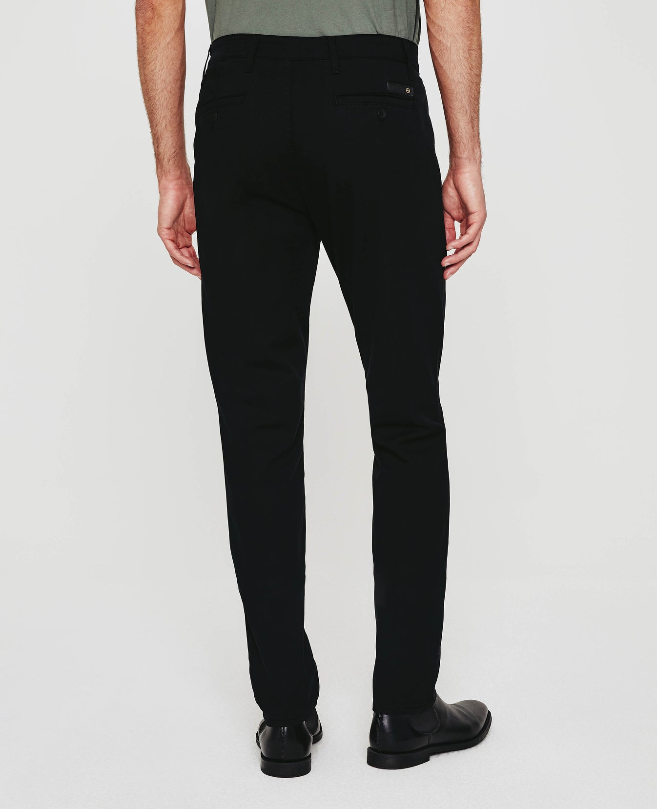 Marshall Pure Black Modern Slim Trouser Men Bottoms Photo 6