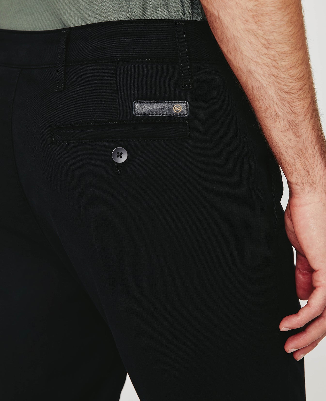 Marshall Pure Black Modern Slim Trouser Men Bottoms Photo 6