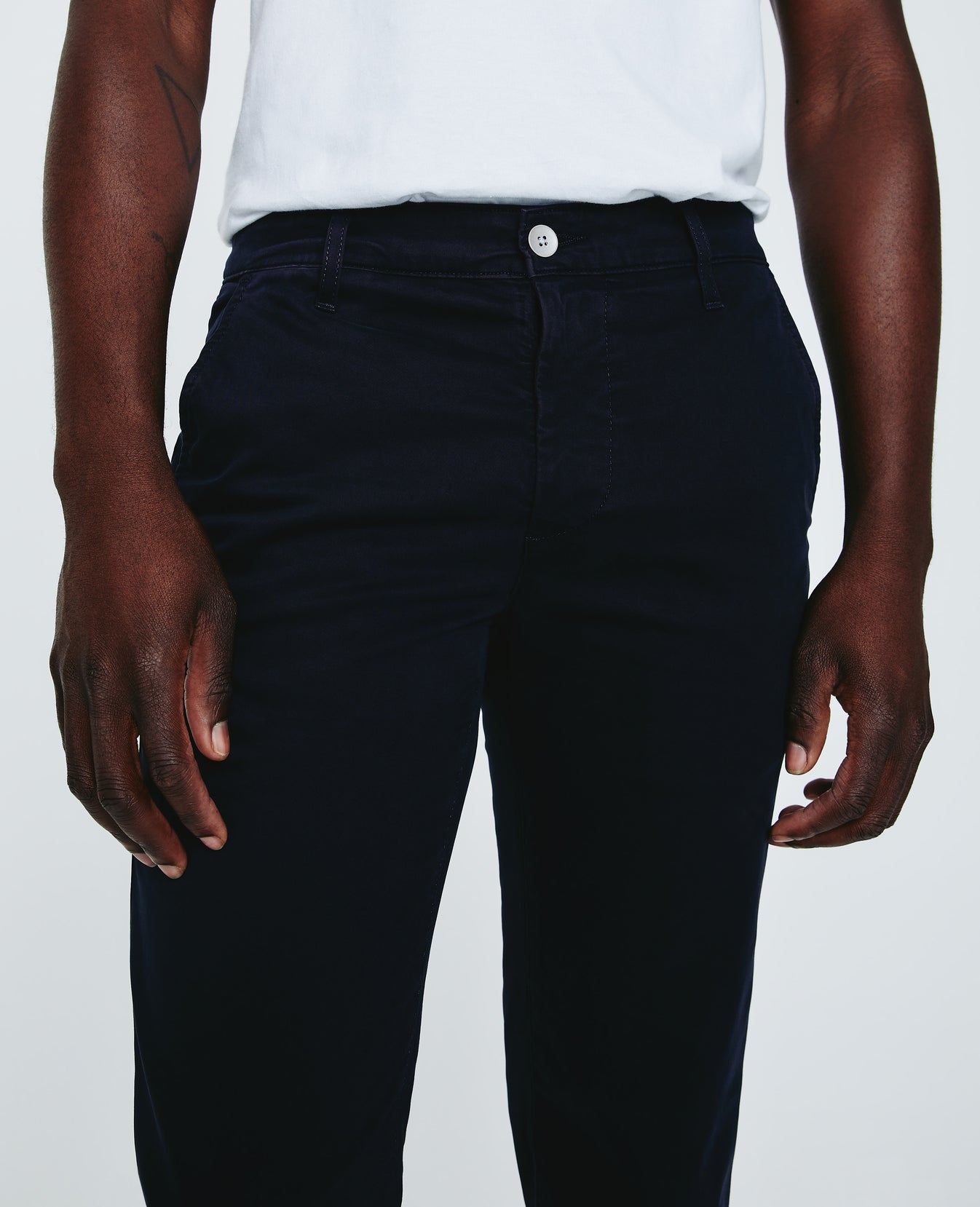 Jamison New Navy Skinny Trouser Men Bottoms Photo 4
