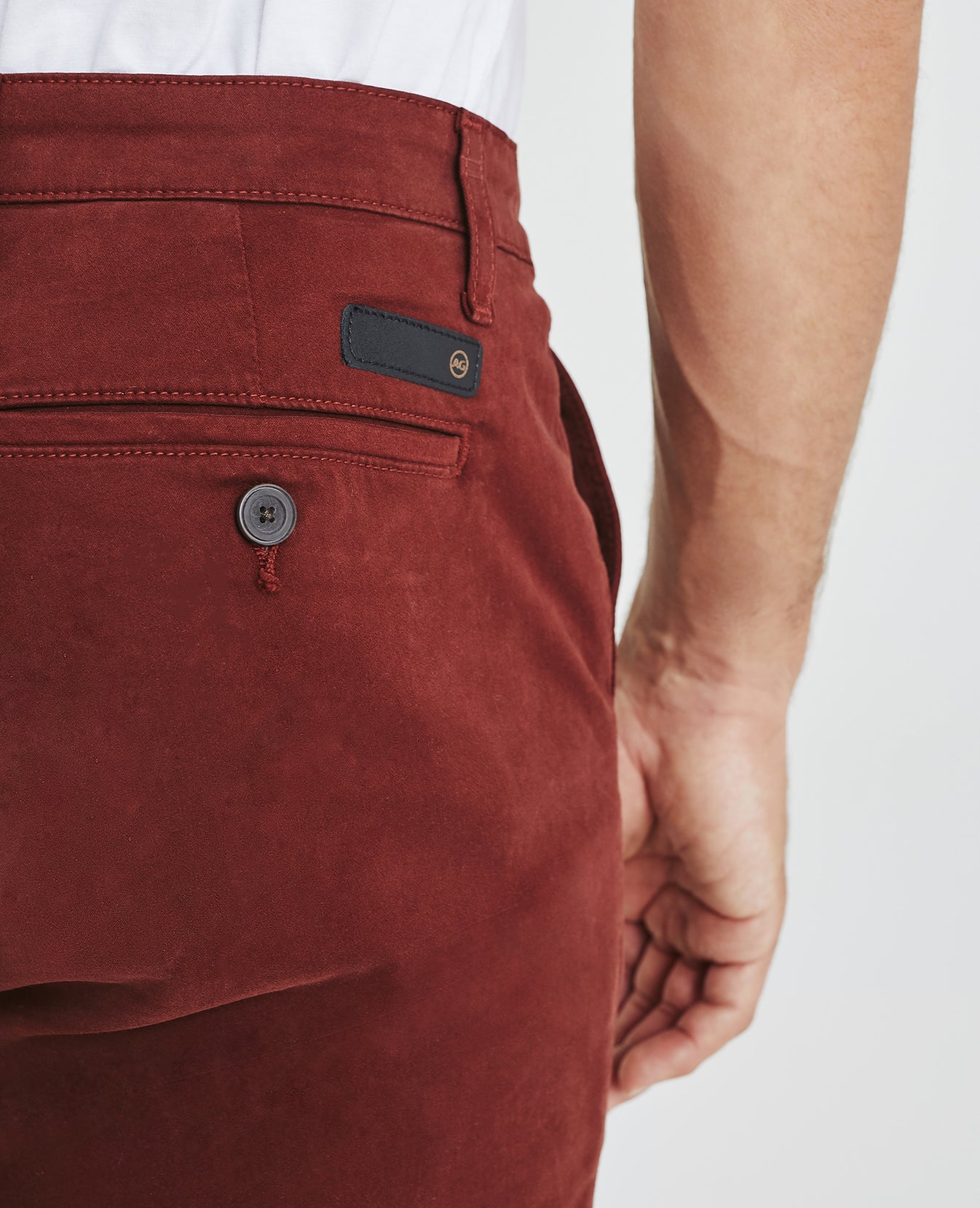 Jamison Rich Crimson Skinny Trouser Men Bottoms Photo 2