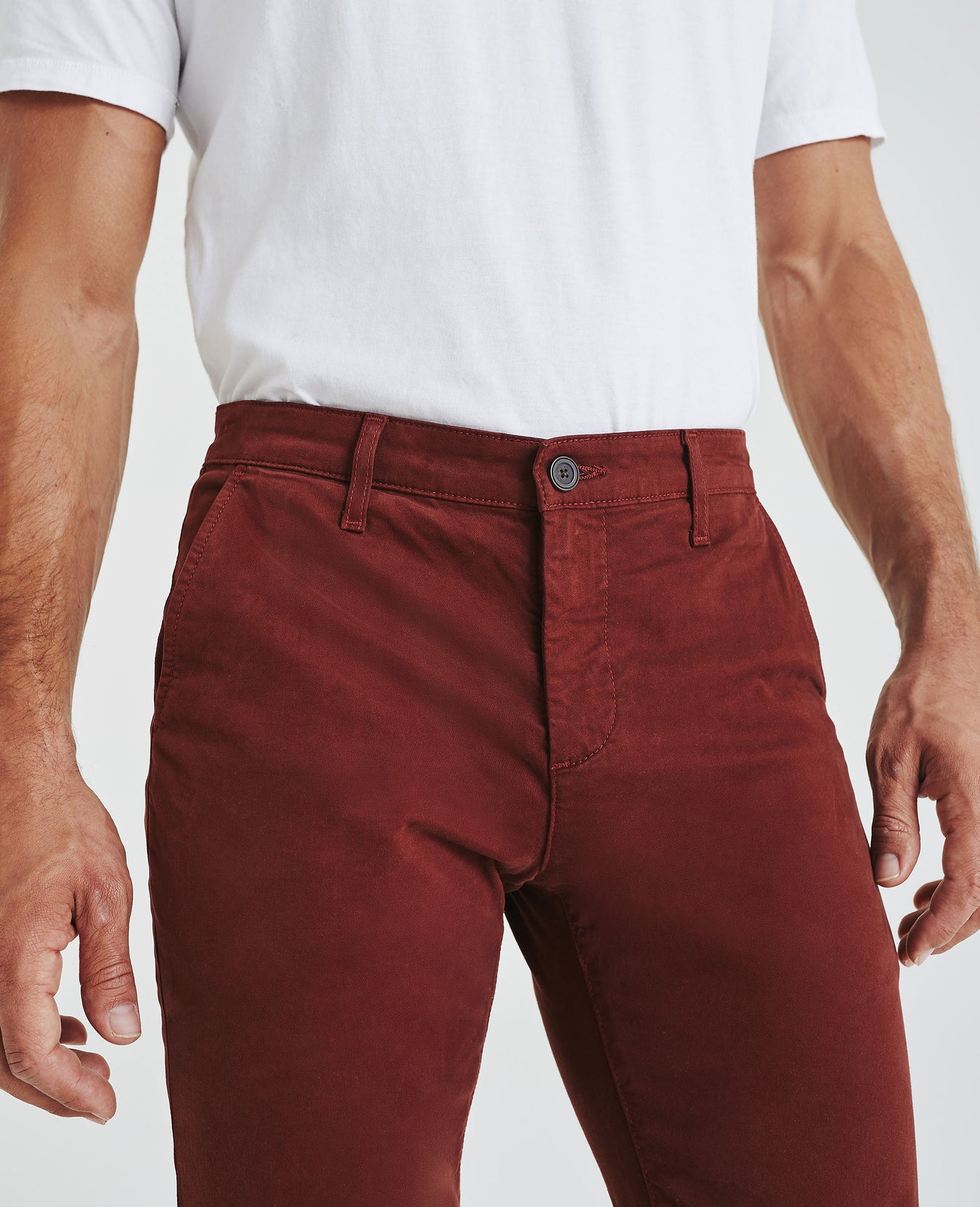 Jamison Rich Crimson Skinny Trouser Men Bottoms Photo 4