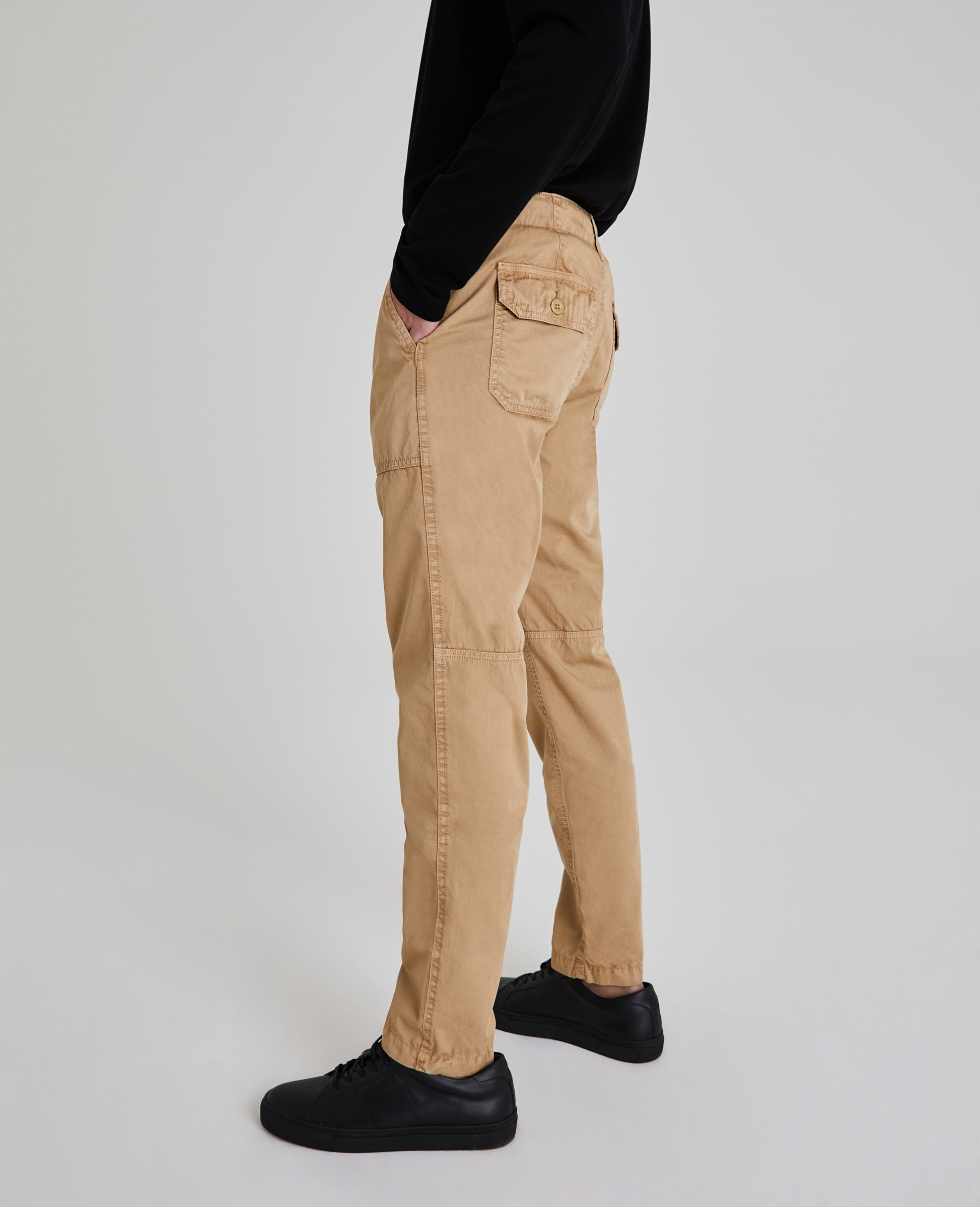 Clyfton Fatigue Sulfur Sandy Pail Relaxed Tapered Men Bottoms Photo 6
