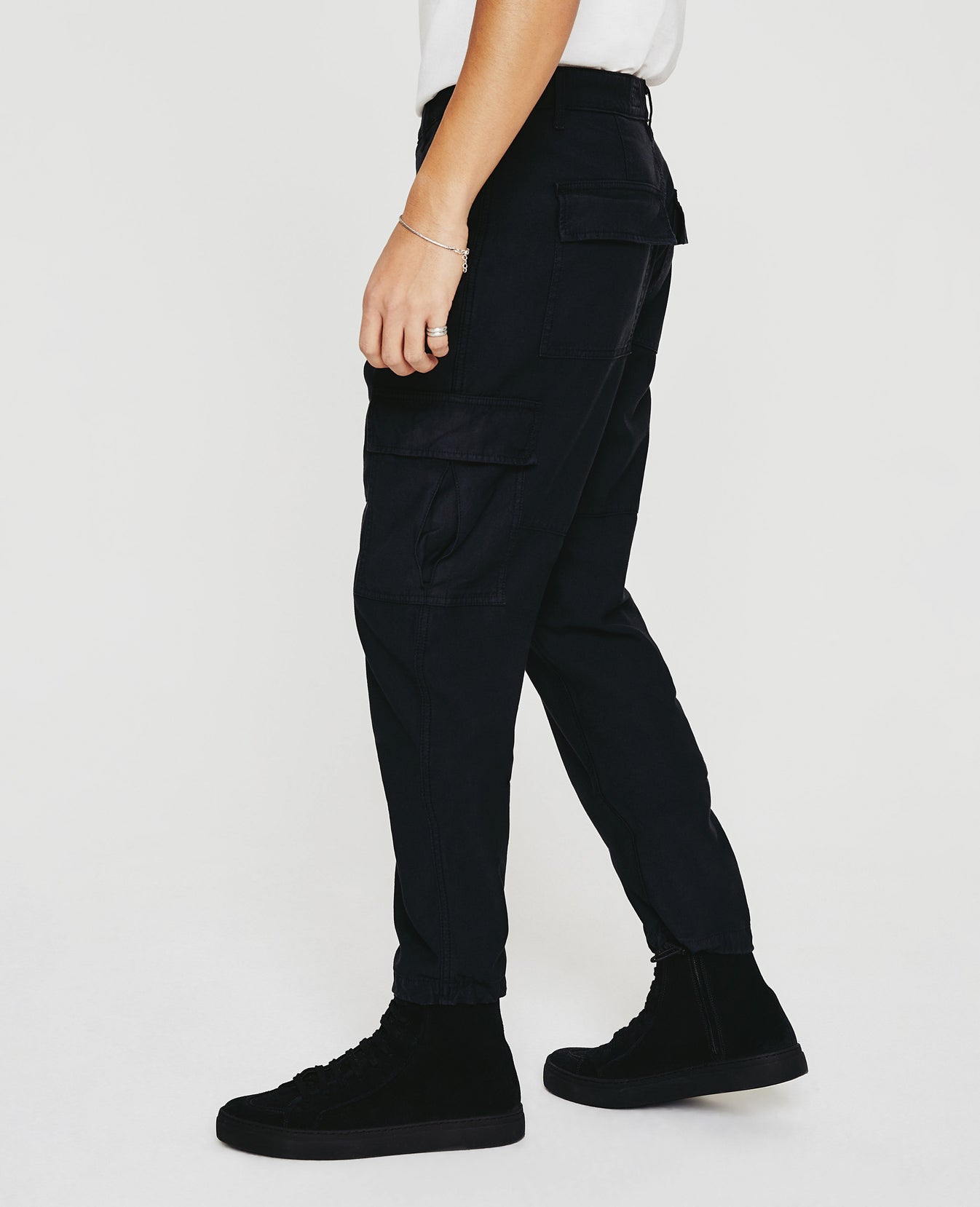 Wells Cargo Sulfur Pure Black Mens Bottom Photo 2