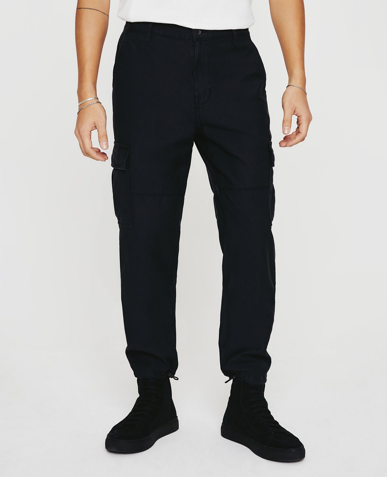 Wells Cargo Sulfur Pure Black Mens Bottom Photo 3