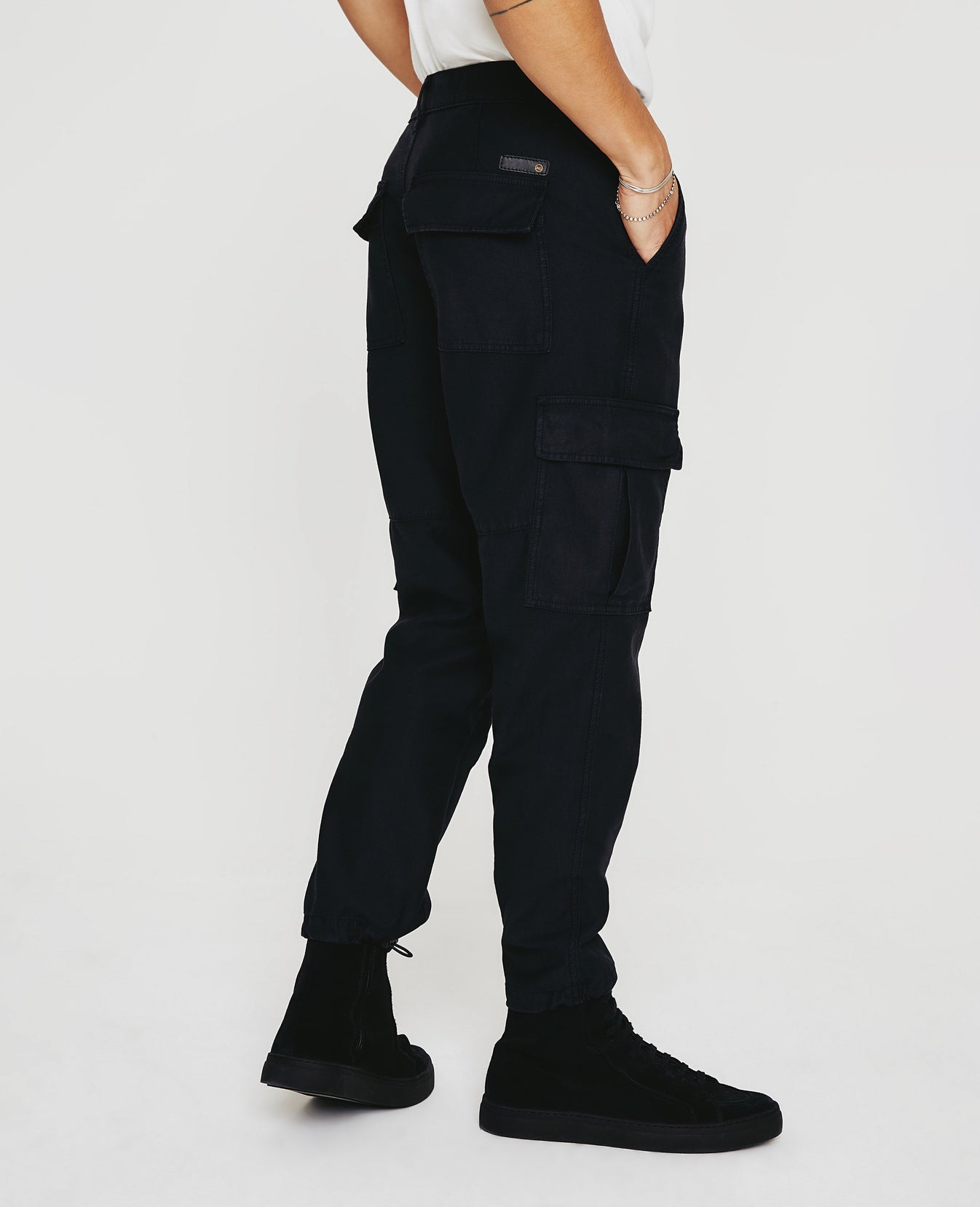 Wells Cargo Sulfur Pure Black Mens Bottom Photo 4