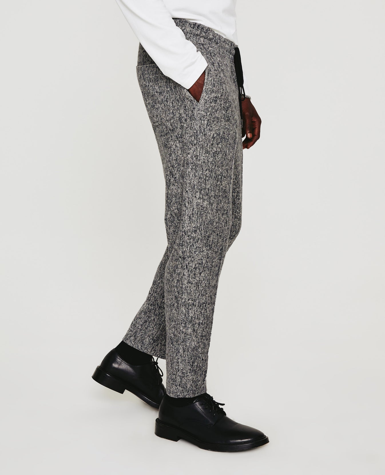 Wyatt Sweatpant Ikat Wool Heather Grey Multi Mens Bottom Photo 4