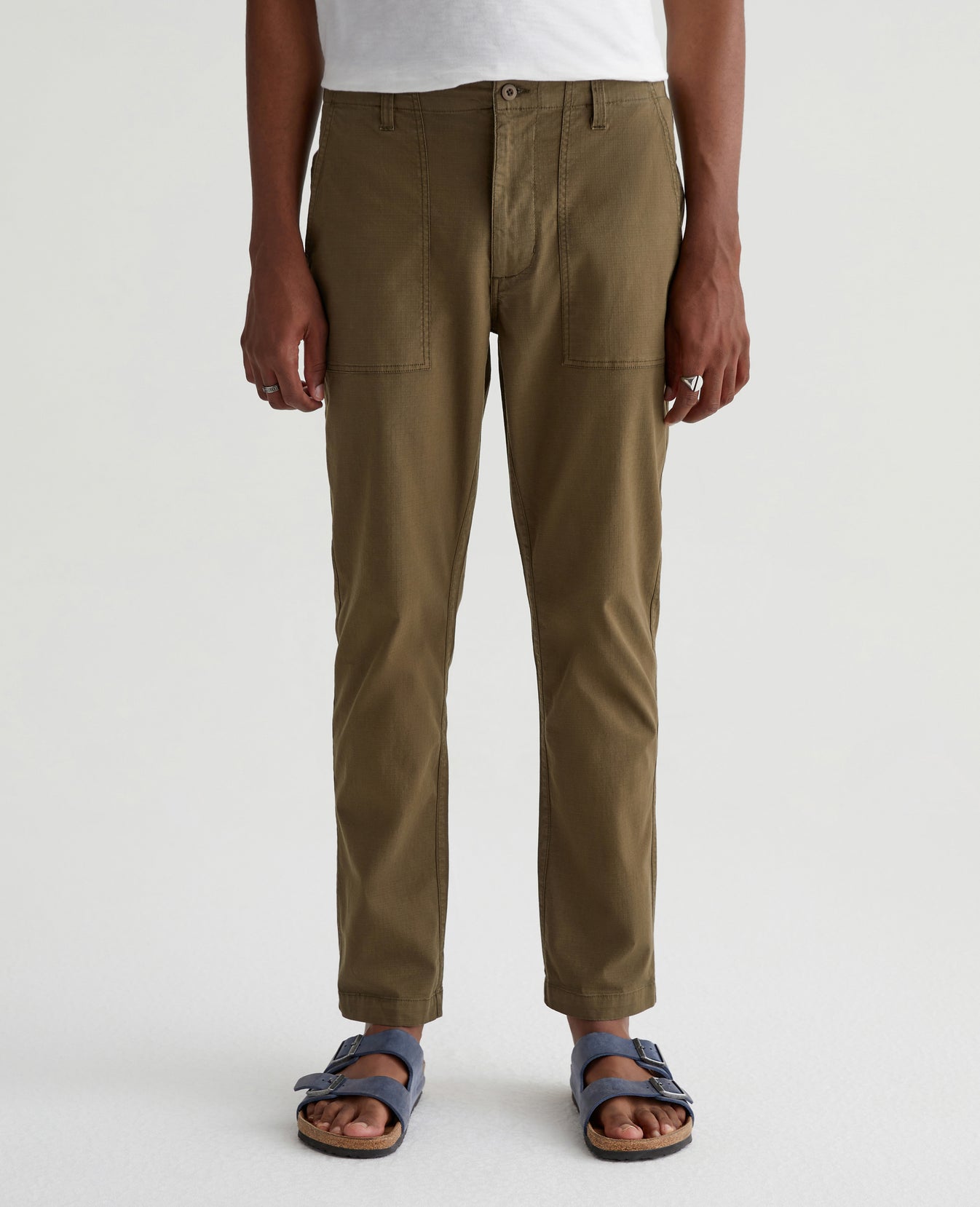 Wells Fatigue Sulfur Shady Moss Mens Bottom Photo 2