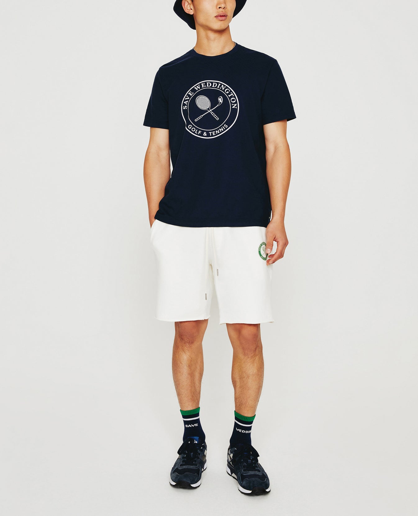 Weddington Sweatshorts Weddington Crest White Clay Mens Bottom Photo 1