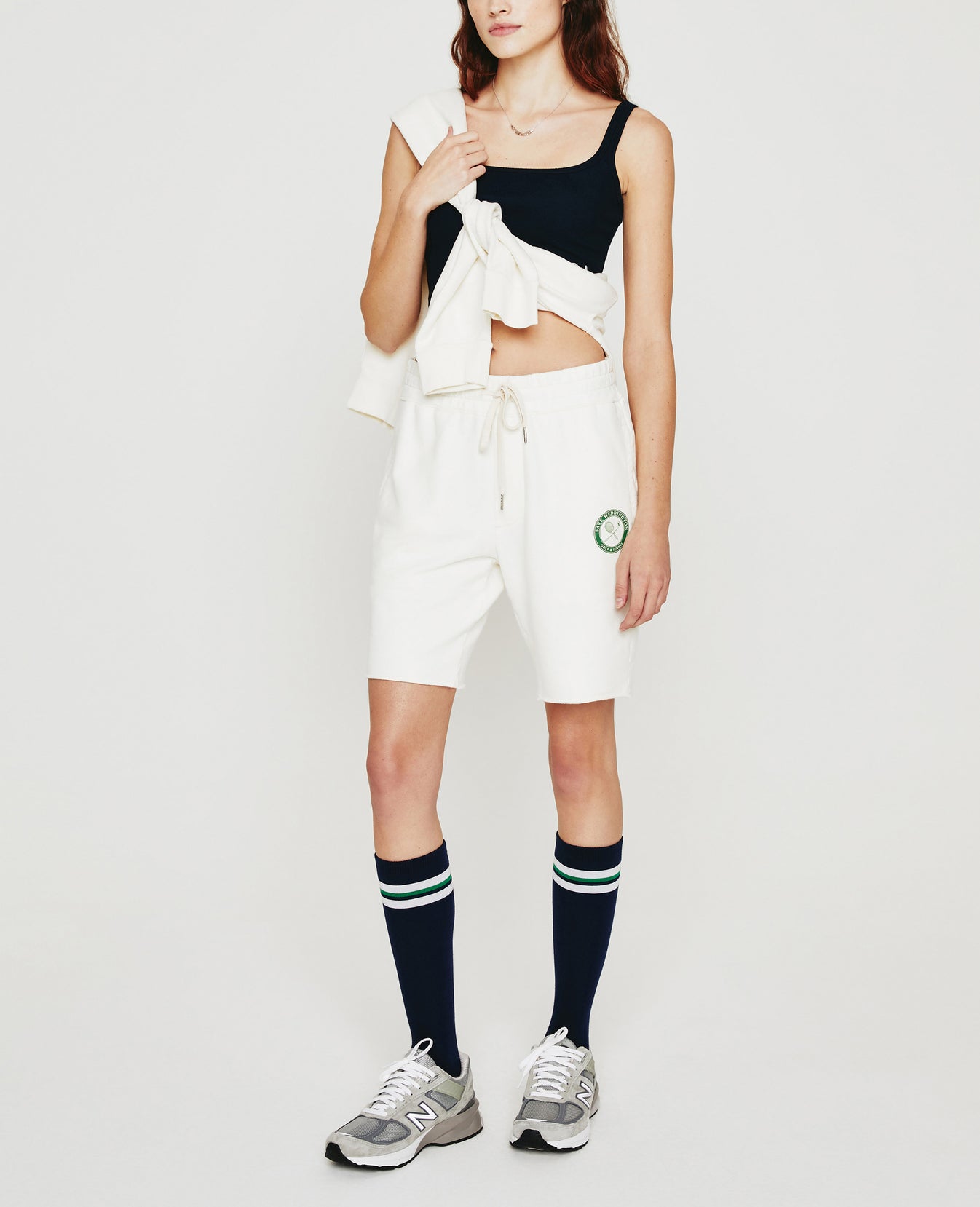 Weddington Sweatshorts Weddington Crest White Clay Mens Bottom Photo 2