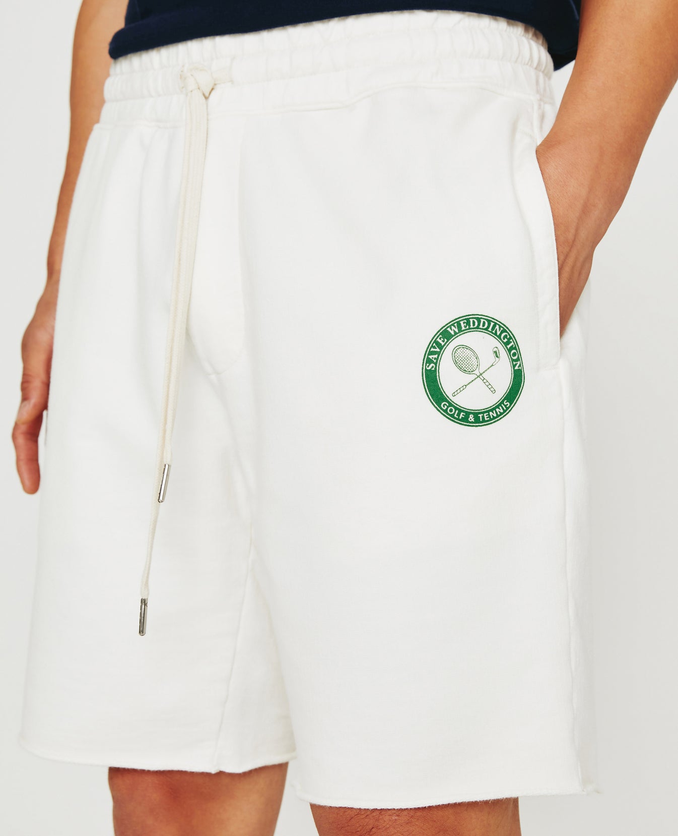 Weddington Sweatshorts Weddington Crest White Clay Mens Bottom Photo 3