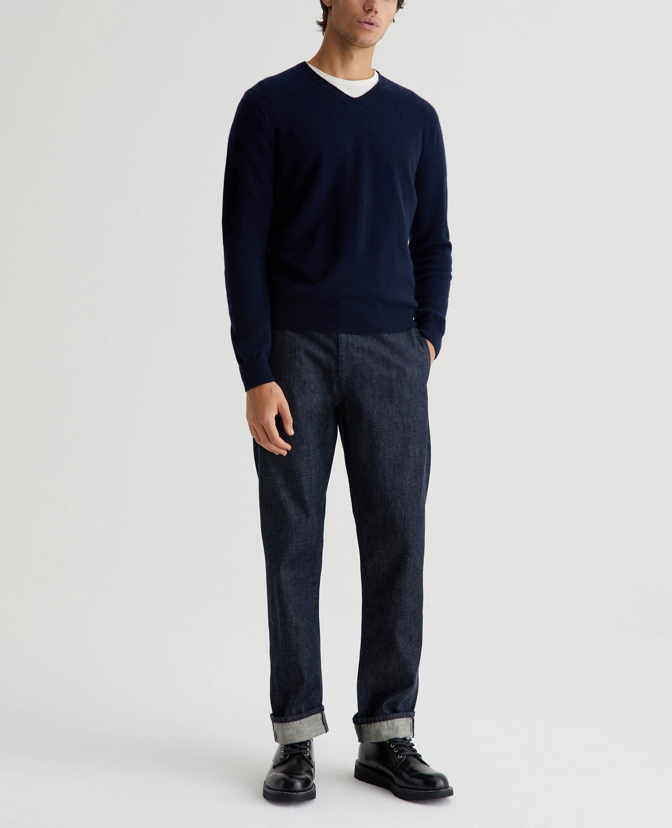 Lochlan Selvage Trouser Rhye Mens Bottom Photo 1