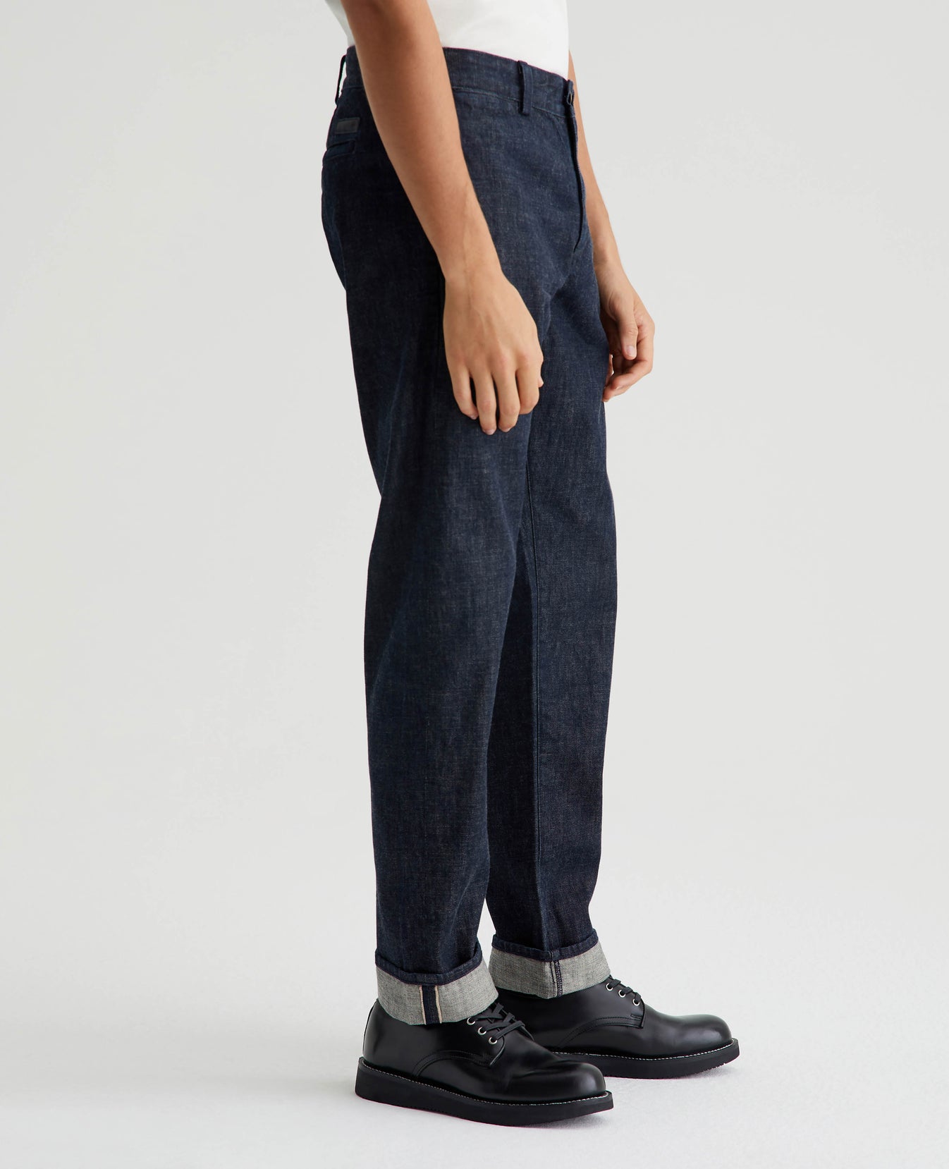 Lochlan Selvage Trouser Rhye Mens Bottom Photo 4