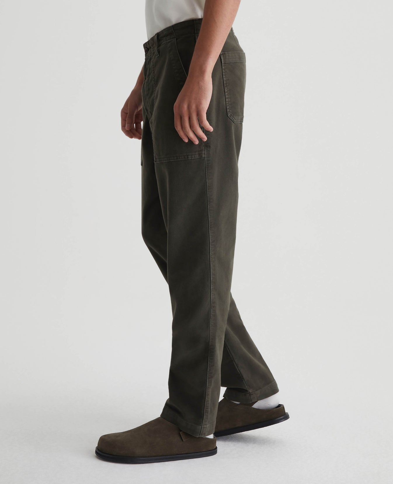 Wells Fatigue Sulfur Forest Moss Mens Bottom Photo 4