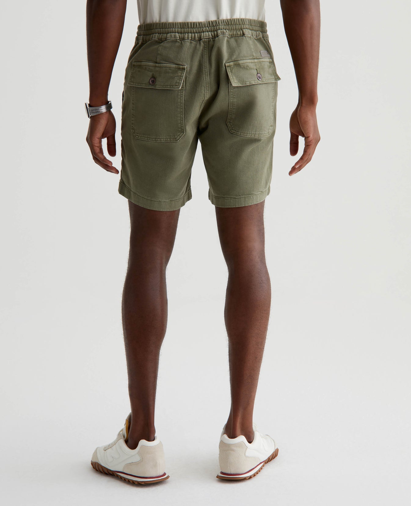 Wells Drawstring Short Sulfur Sea Moss Mens Bottom Photo 8