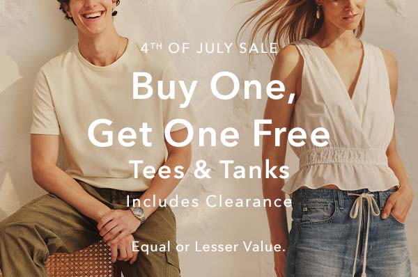 Buy One, Get One Free Tees & Tanks
