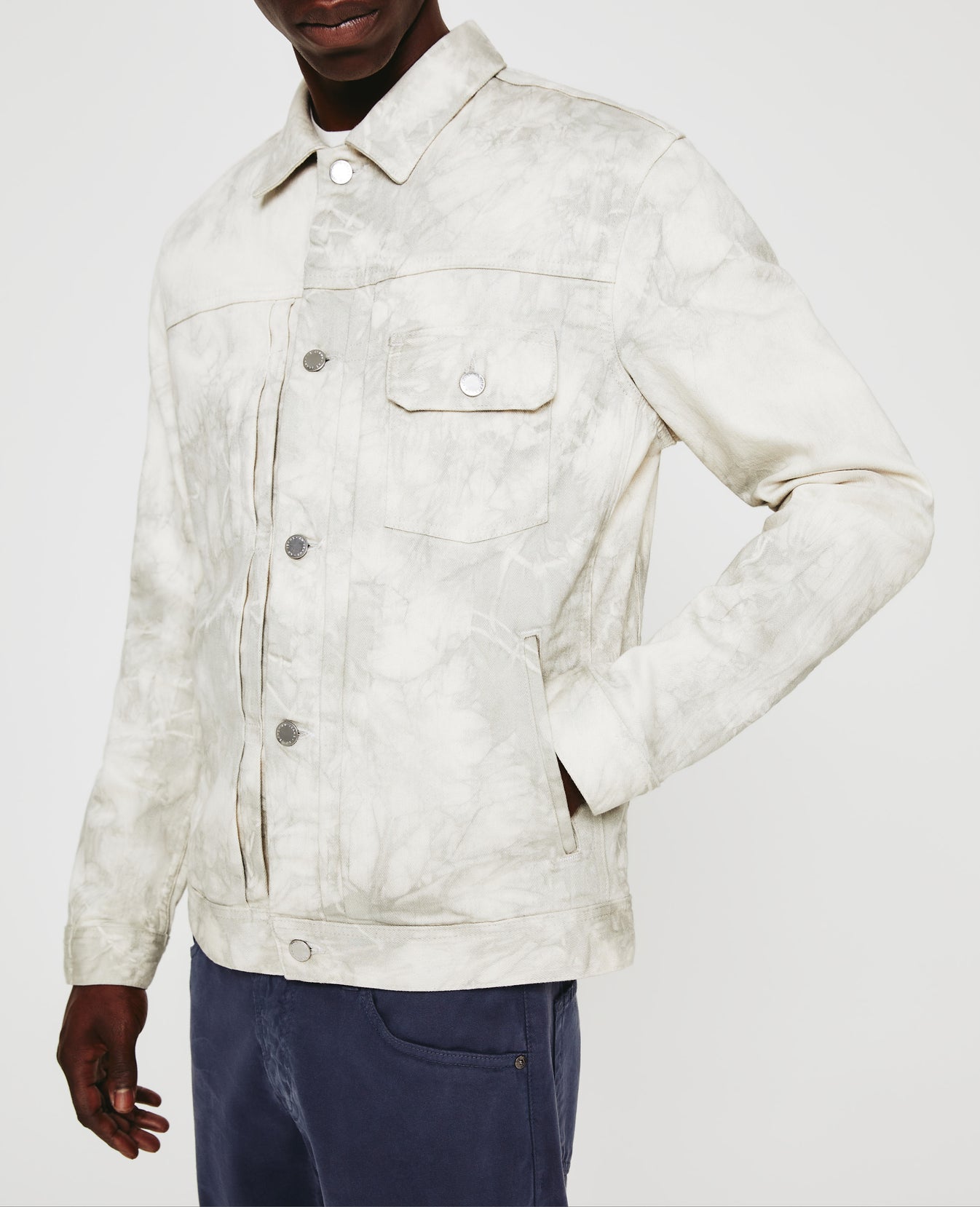 Sid Jacket Tie Dye Fade To Graye Mens Top Photo 1