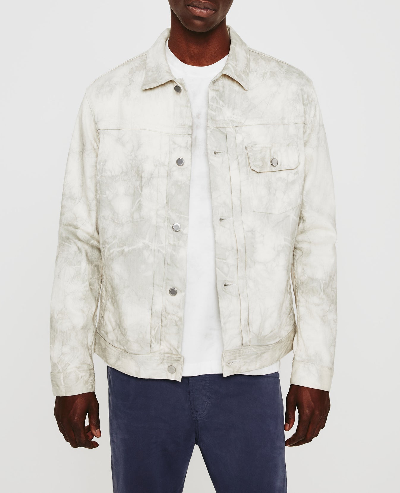 Sid Jacket Tie Dye Fade To Graye Mens Top Photo 2