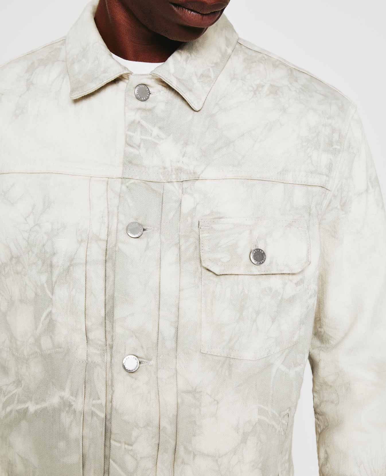 Sid Jacket Tie Dye Fade To Graye Mens Top Photo 5