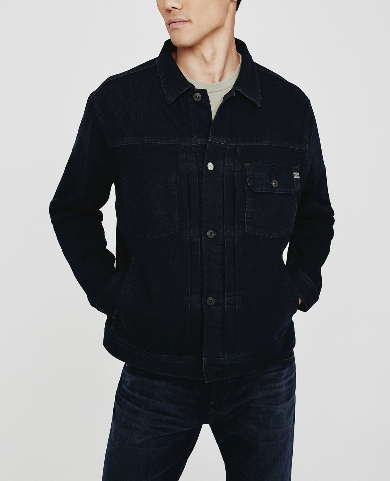Sid Jacket 2 Years Hazard Pleated Trucker Jacket Men Tops Photo 1