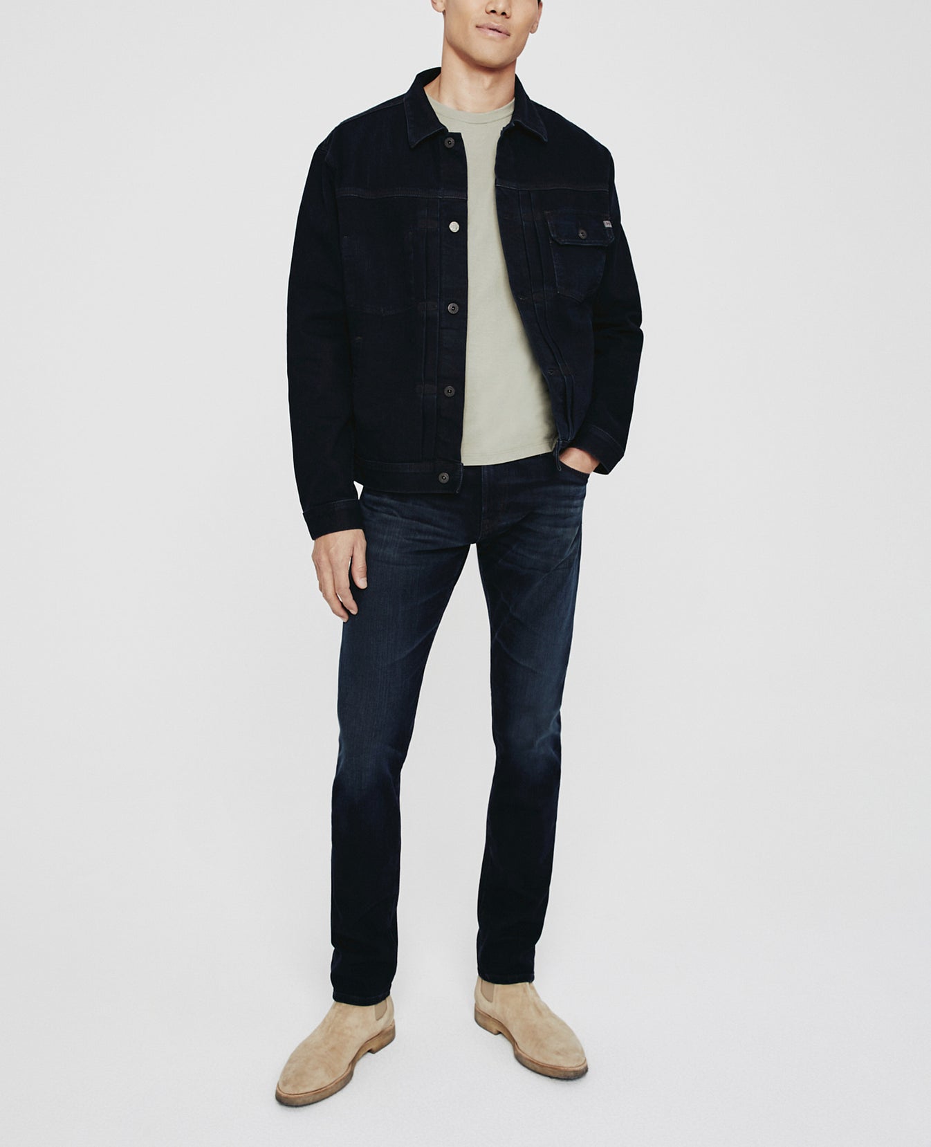 Sid Jacket 2 Years Hazard Pleated Trucker Jacket Men Tops Photo 3