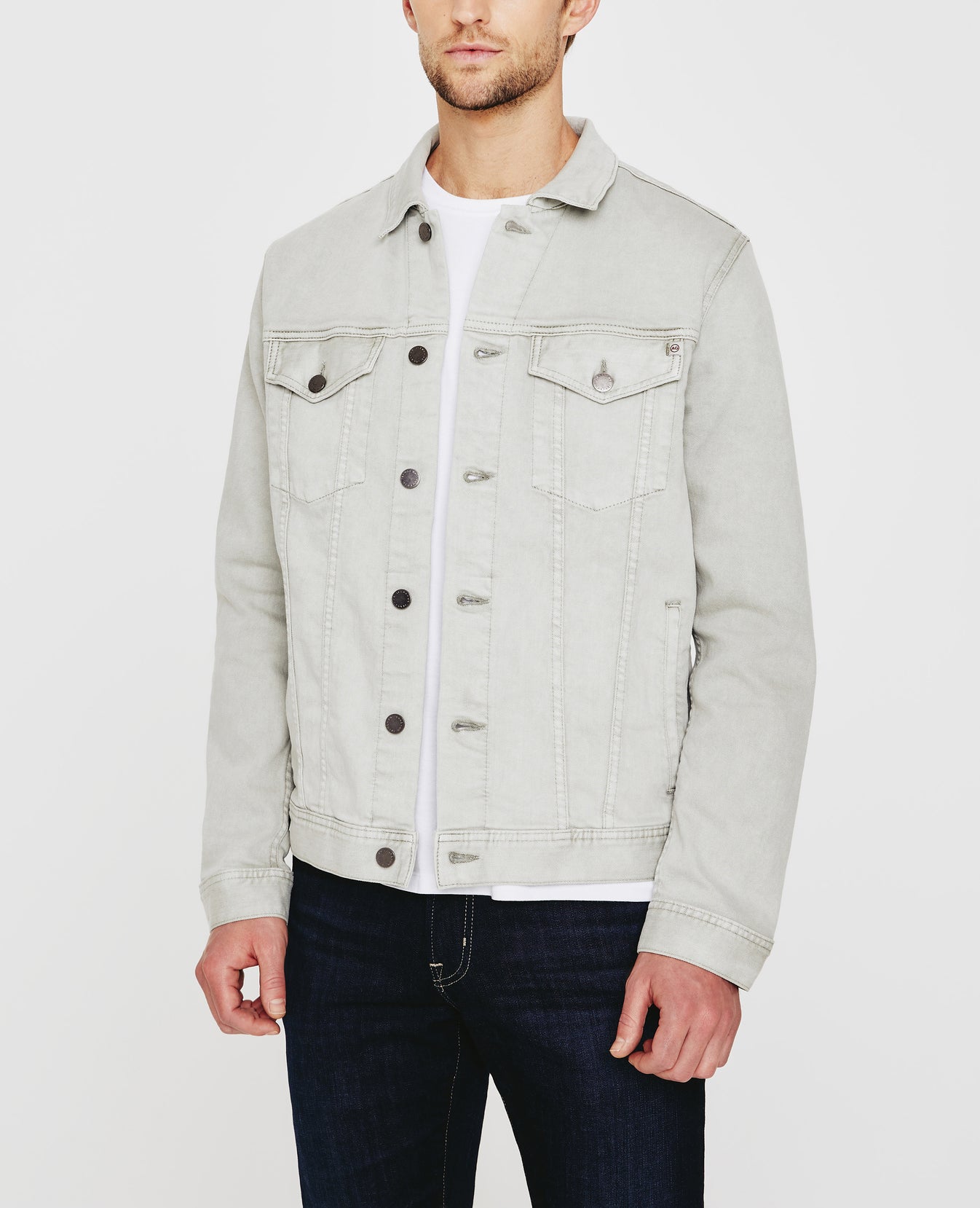 Dart Jacket Earth Pigment Natural Agave Classic Trucker Jacket Men Tops Photo 2