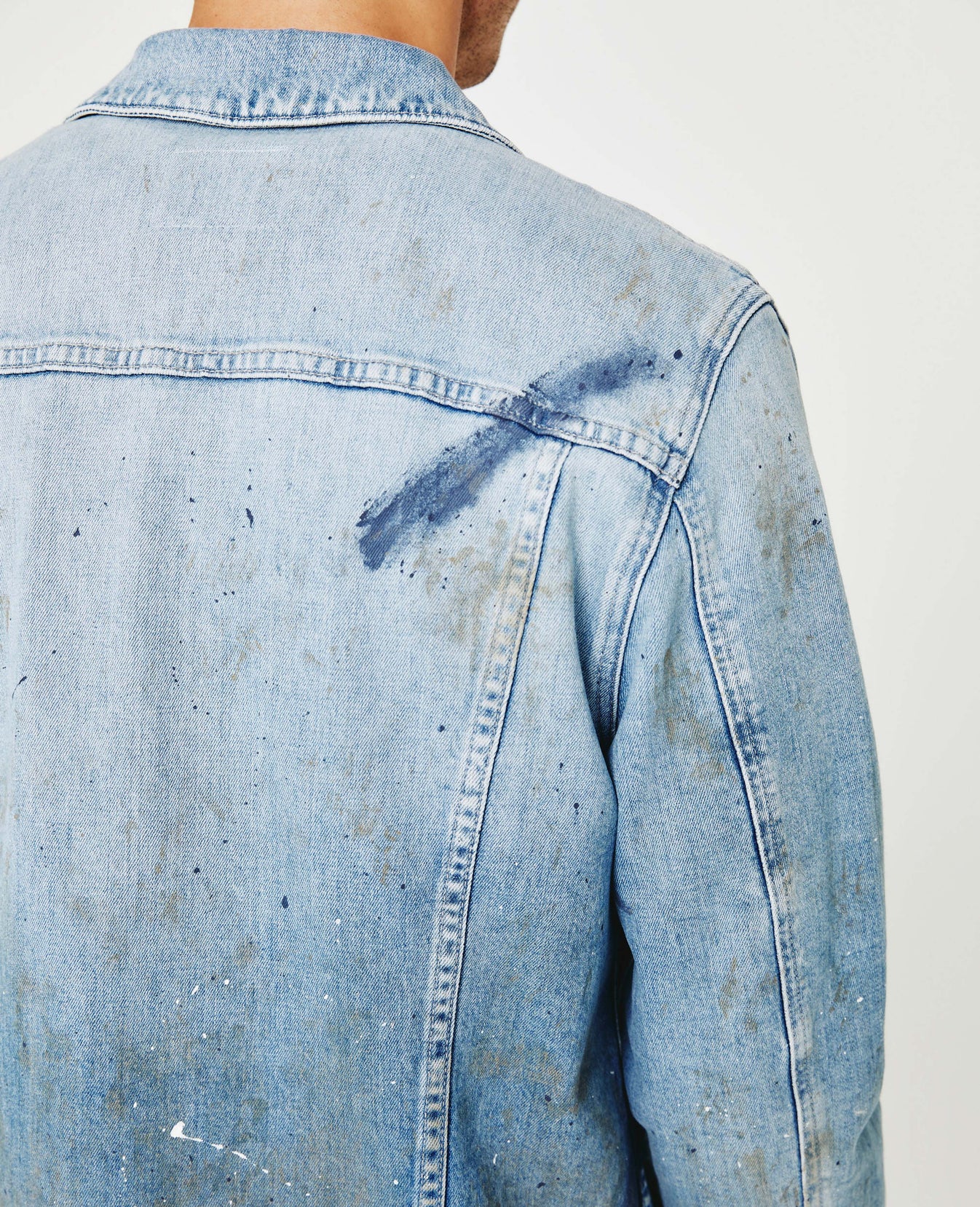 Dart Jacket 19 Years Petroglyph Painted Classic Trucker Jacket Men Tops Photo 6